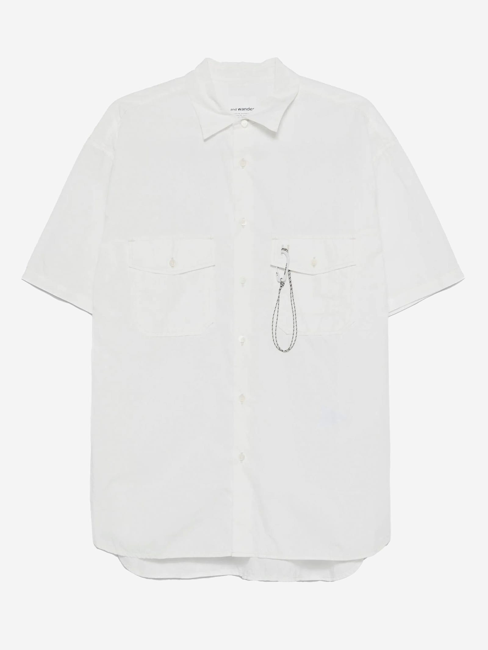 Cotton Blend Shirt With Snap Hook