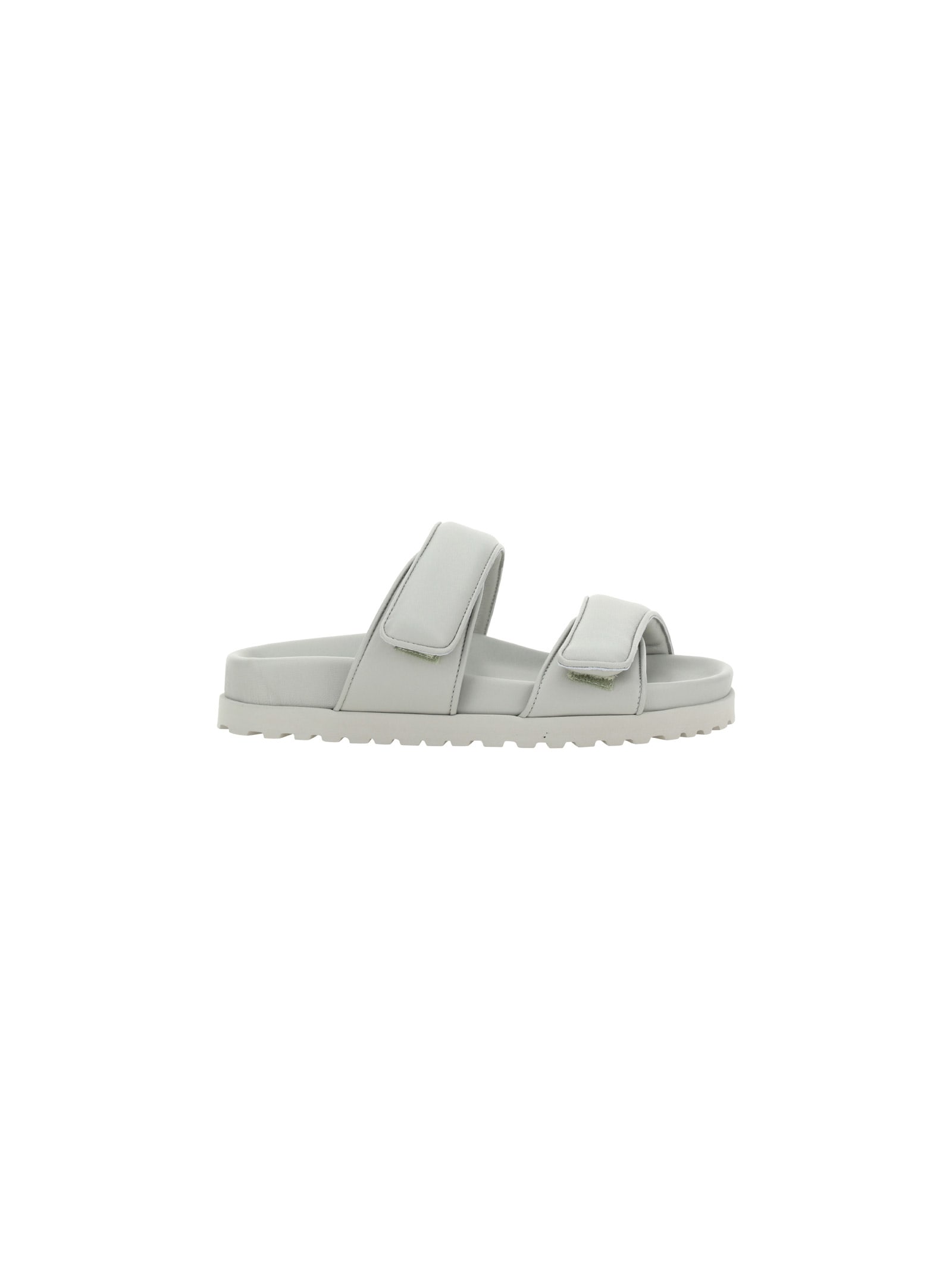 Shop Gia Borghini Sandal In Stone Gray