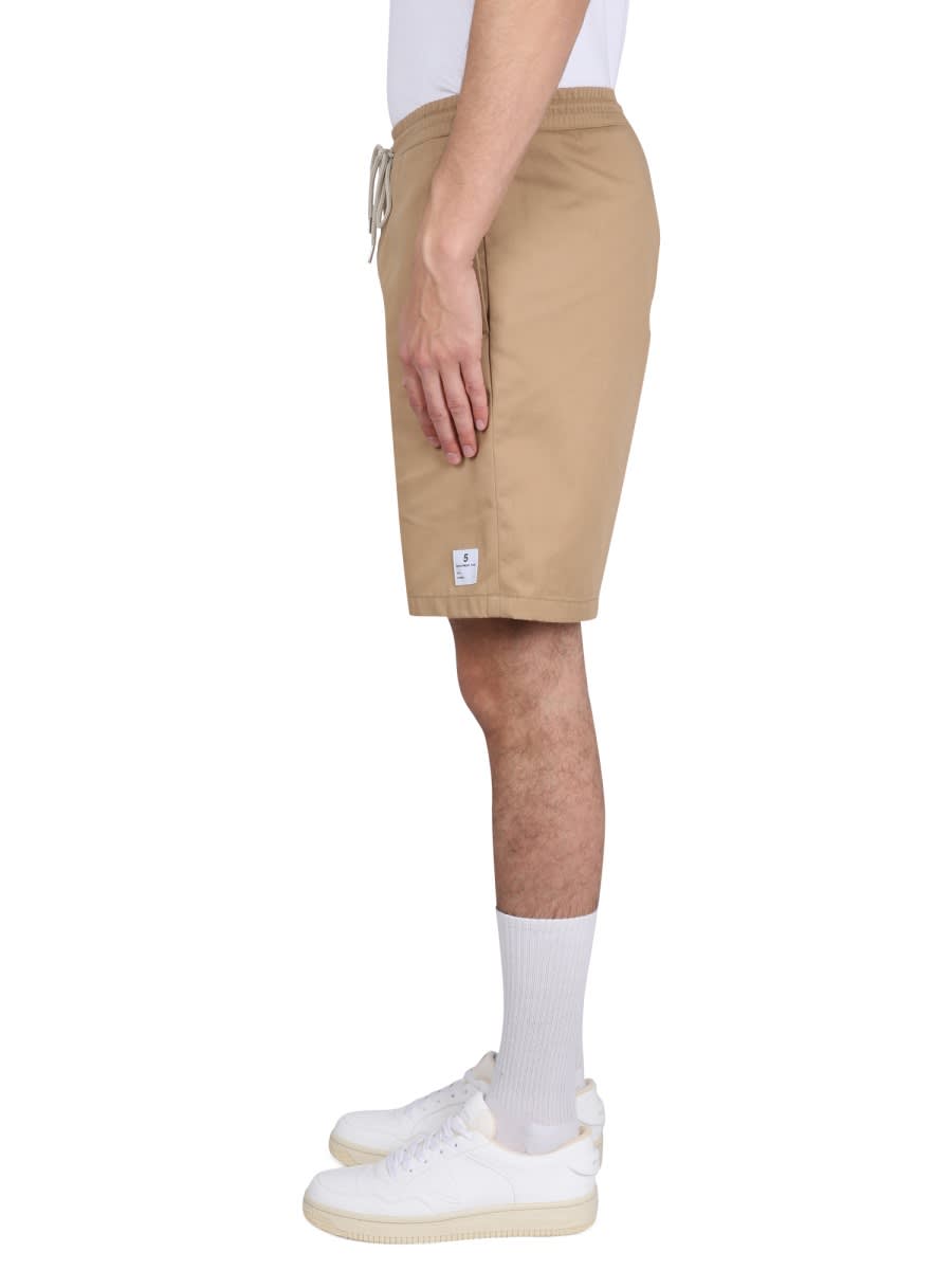 Department Five Department 5 Drawstring Bermuda Shorts In Beige