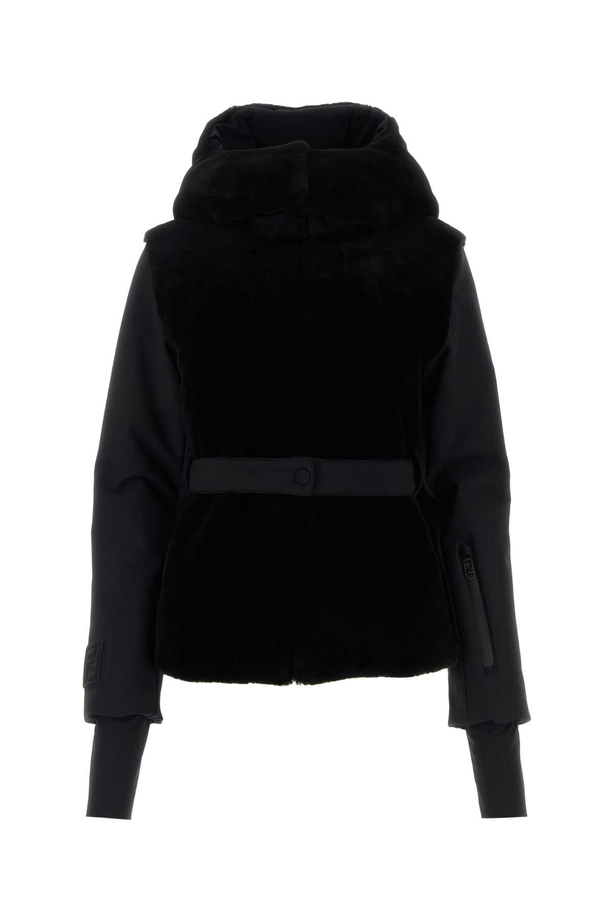 Fendi Black Stretch Nylon Jacket