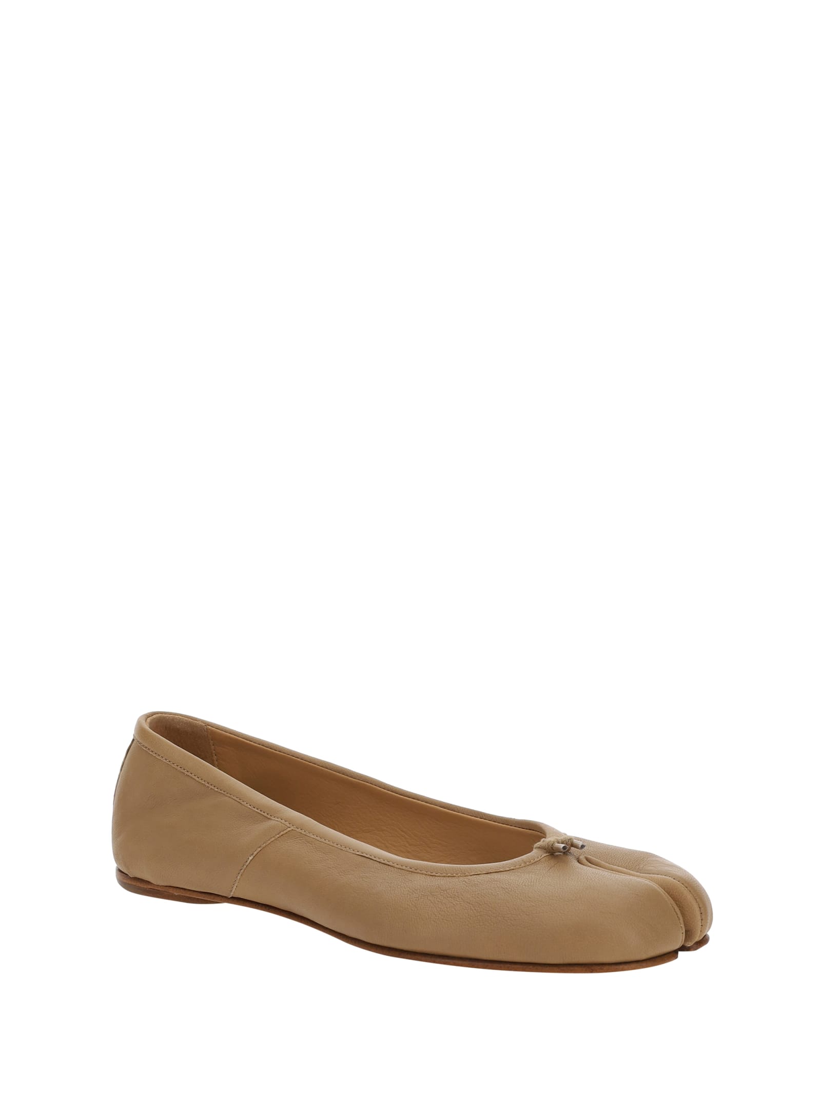 Shop Maison Margiela Tabi Ballerinas In Nude