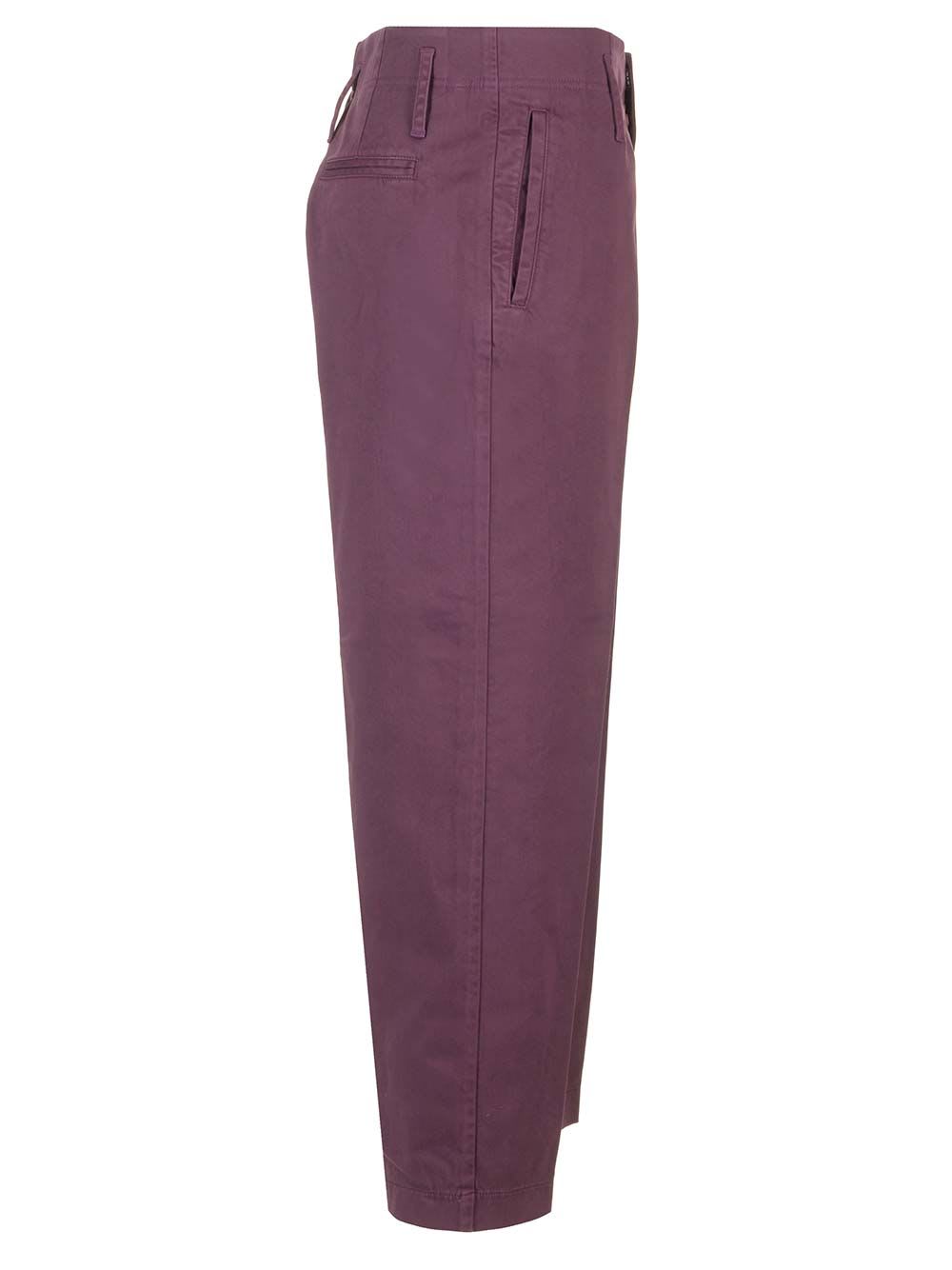 Shop Forte Forte Chino Pants In Bordeaux