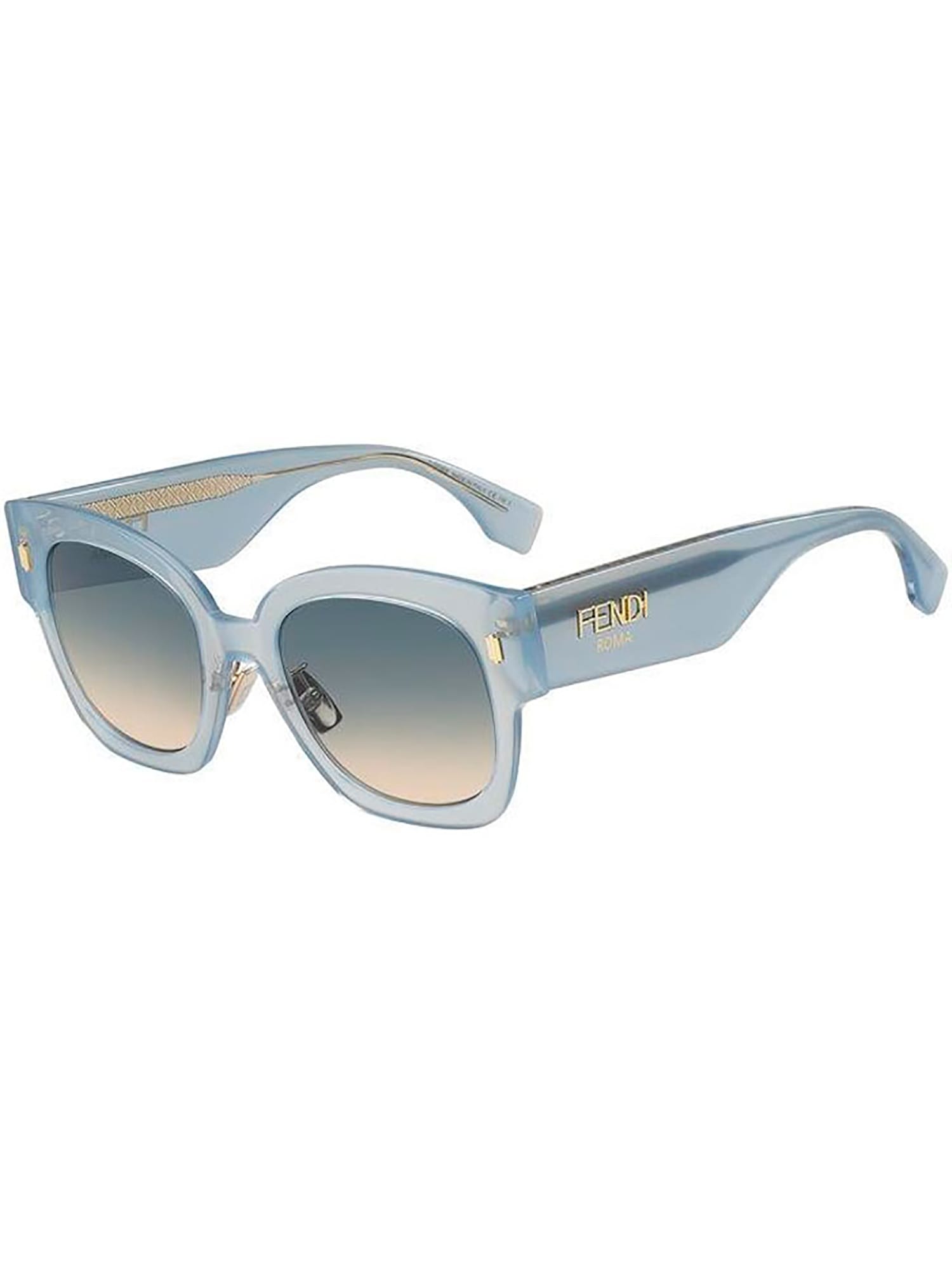 Fendi Ff 0458/g/s Sunglasses In Mvu/pr Azure