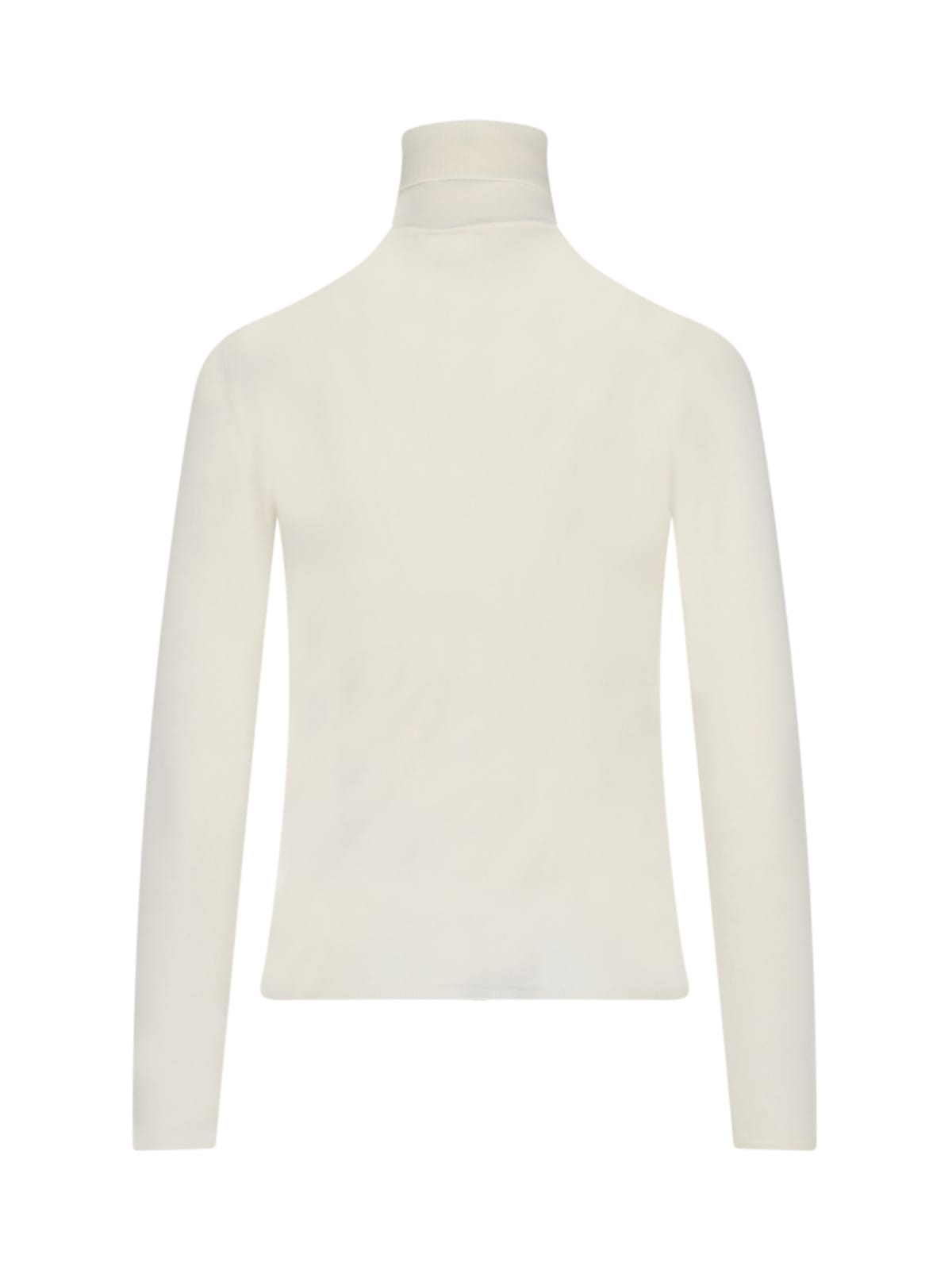 Shop Zanone Classic Turtleneck In Crema