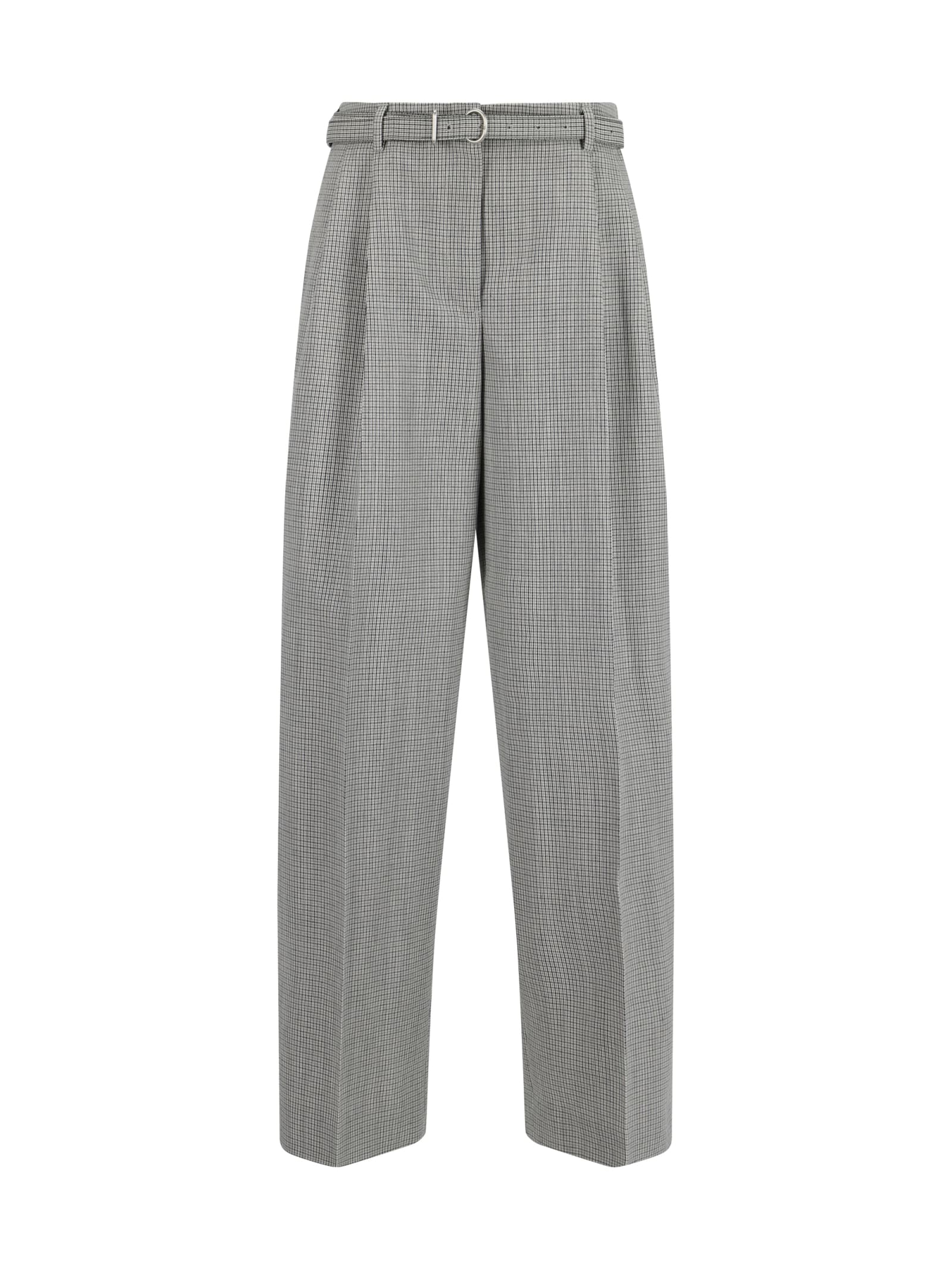 Shop Jil Sander Pants In Grey Scale