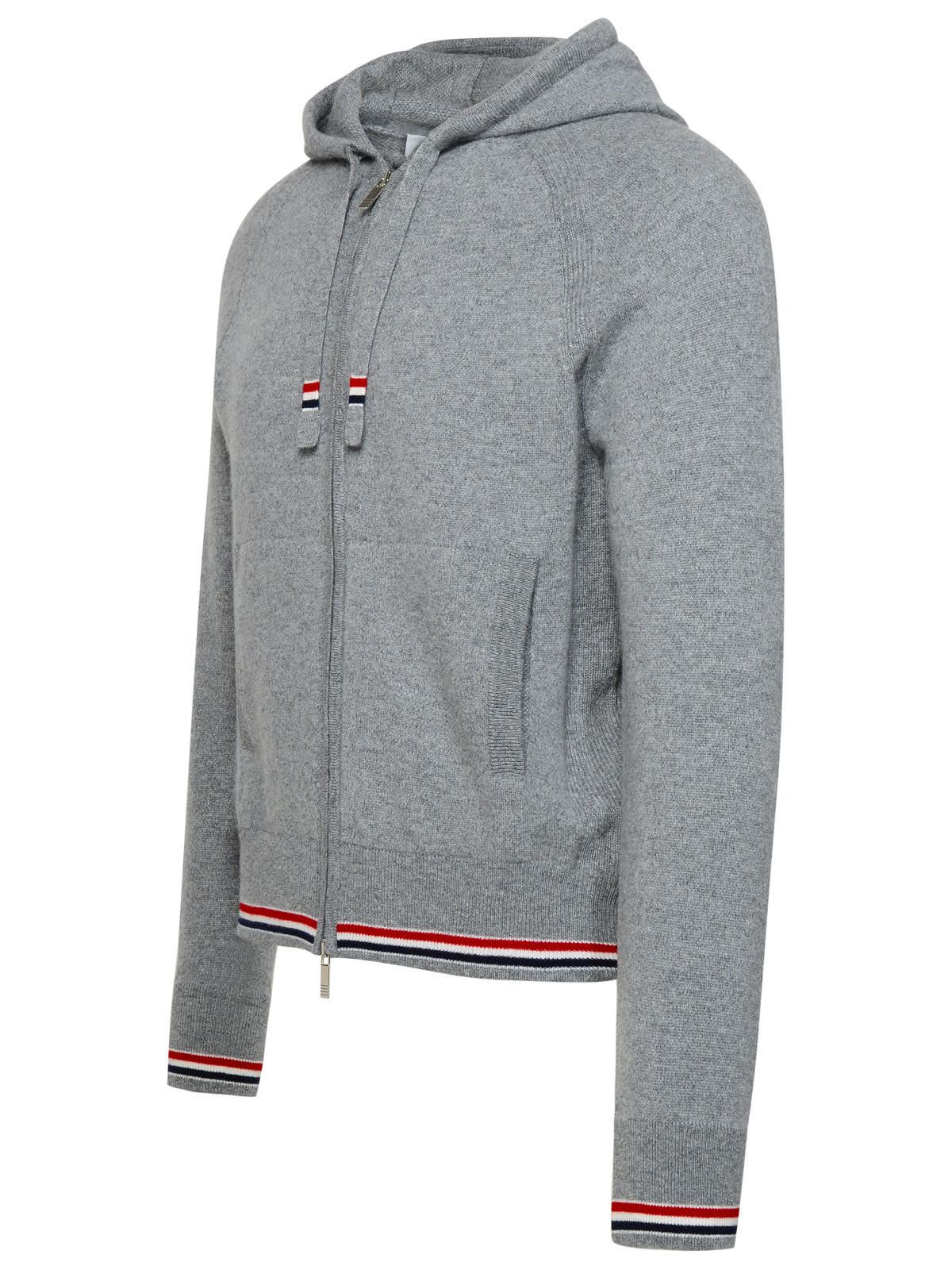 Thom Browne Grey Cashmere Sweatshirt In Grey