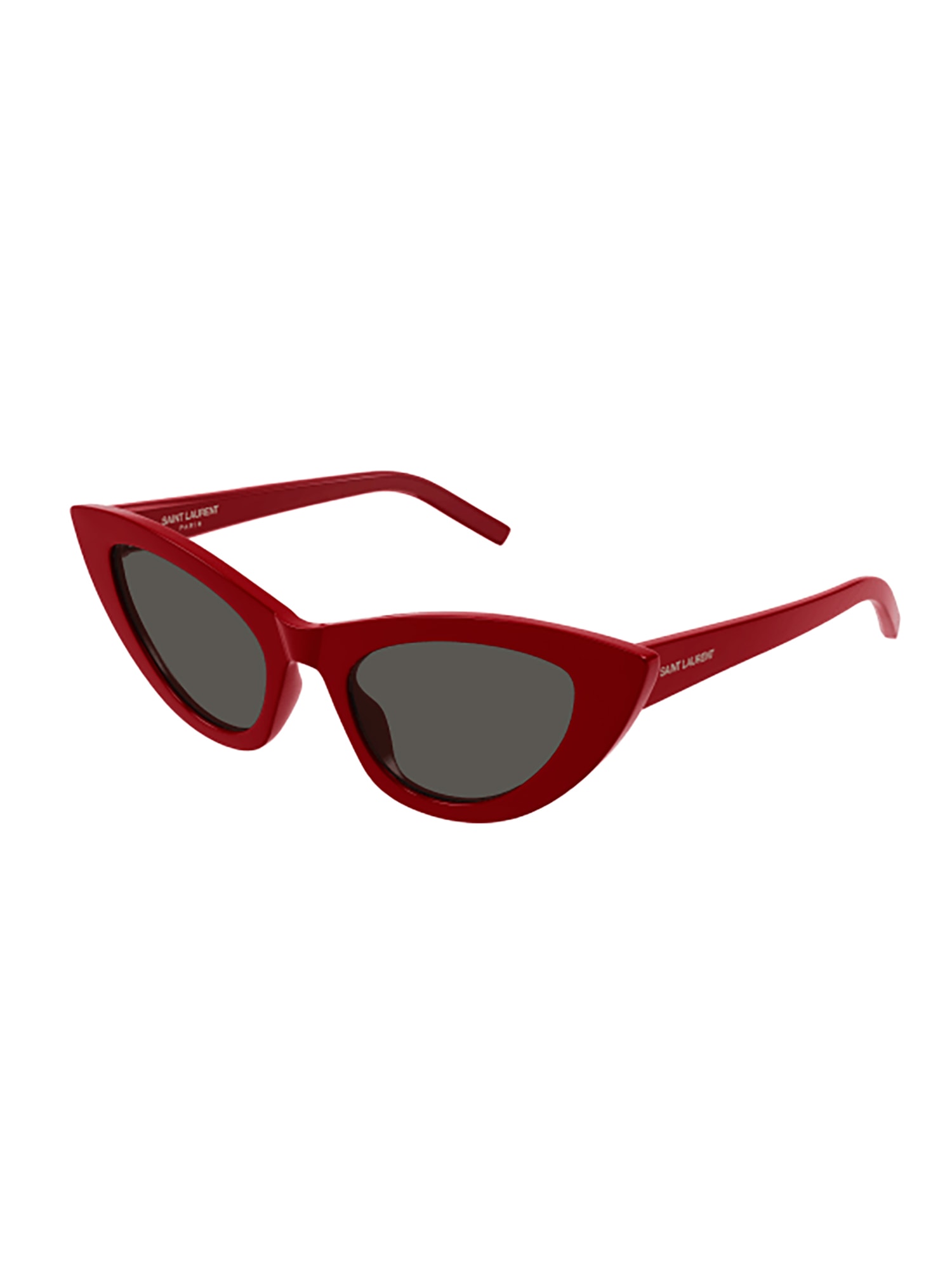 Shop Saint Laurent Sl 213 Lily Sunglasses In Red Red Grey