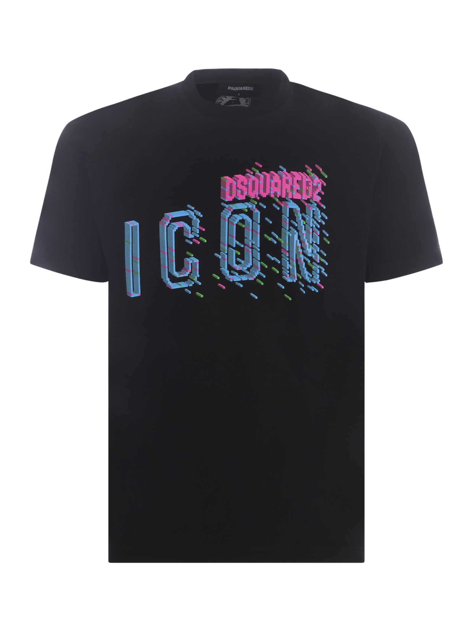 Dsquared2 T-shirt  Icon In Cotton In Animal Print