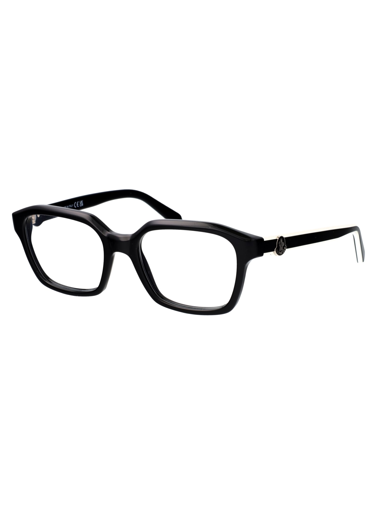 Shop Moncler Ml5181 Glasses In 001 Nero Lucido