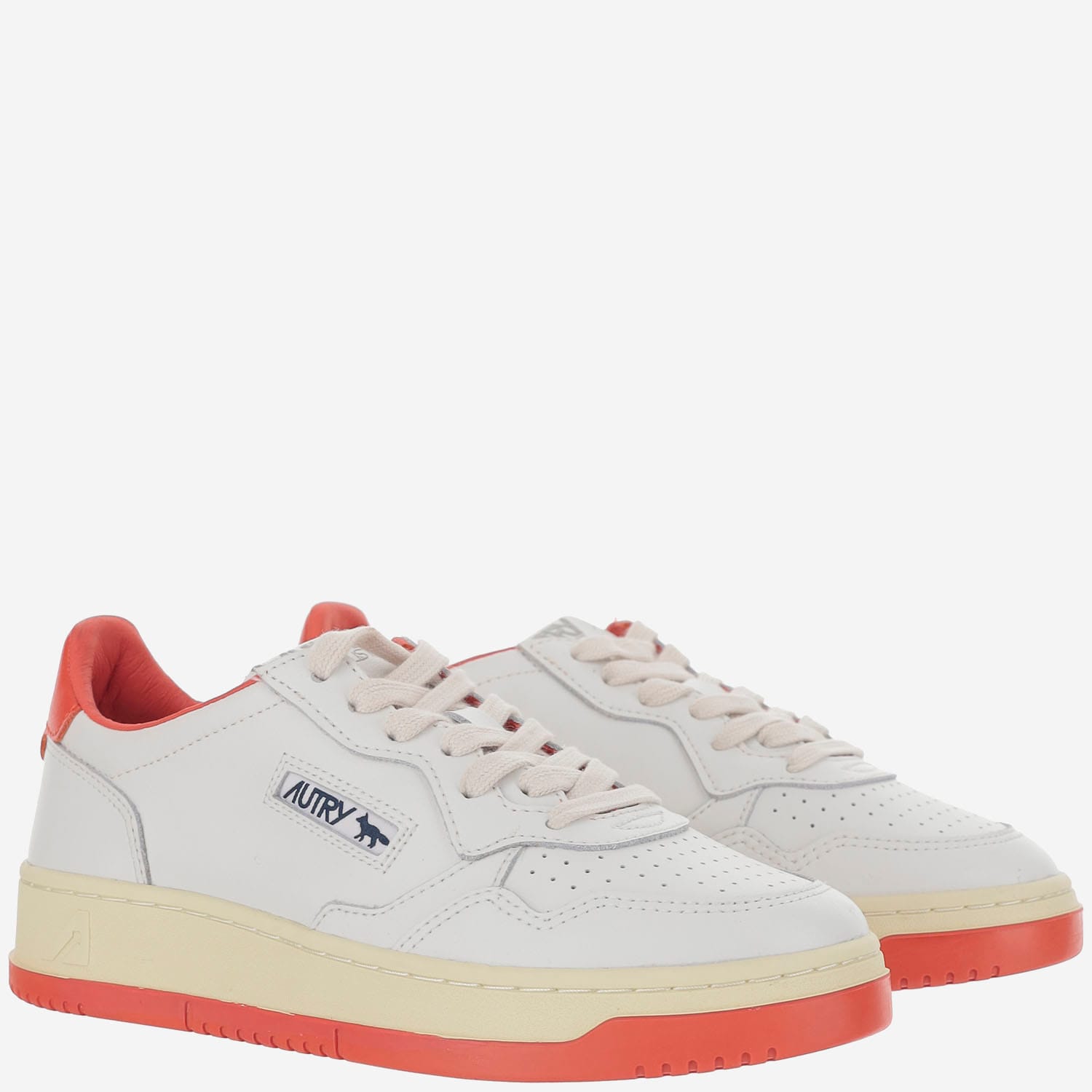 Autry Medalist Low Kitsune Wht Red In White