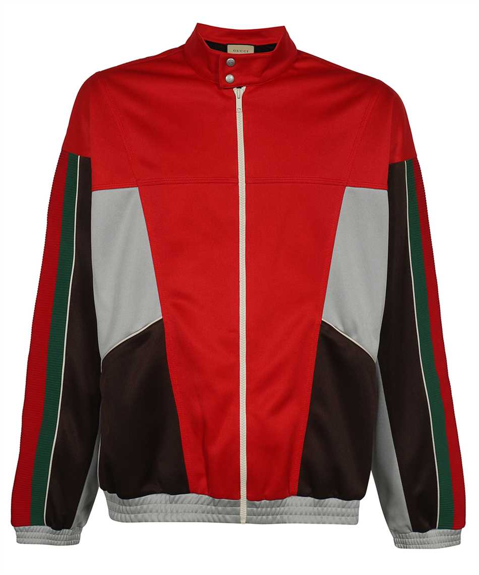 Shop Gucci Techno Fabric Jacket In Red