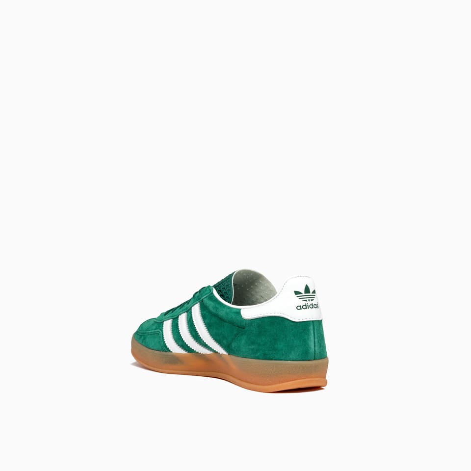 Adidas Originals Gazelle Indoor Sneakers In Cgreen/ftwwht/gum2