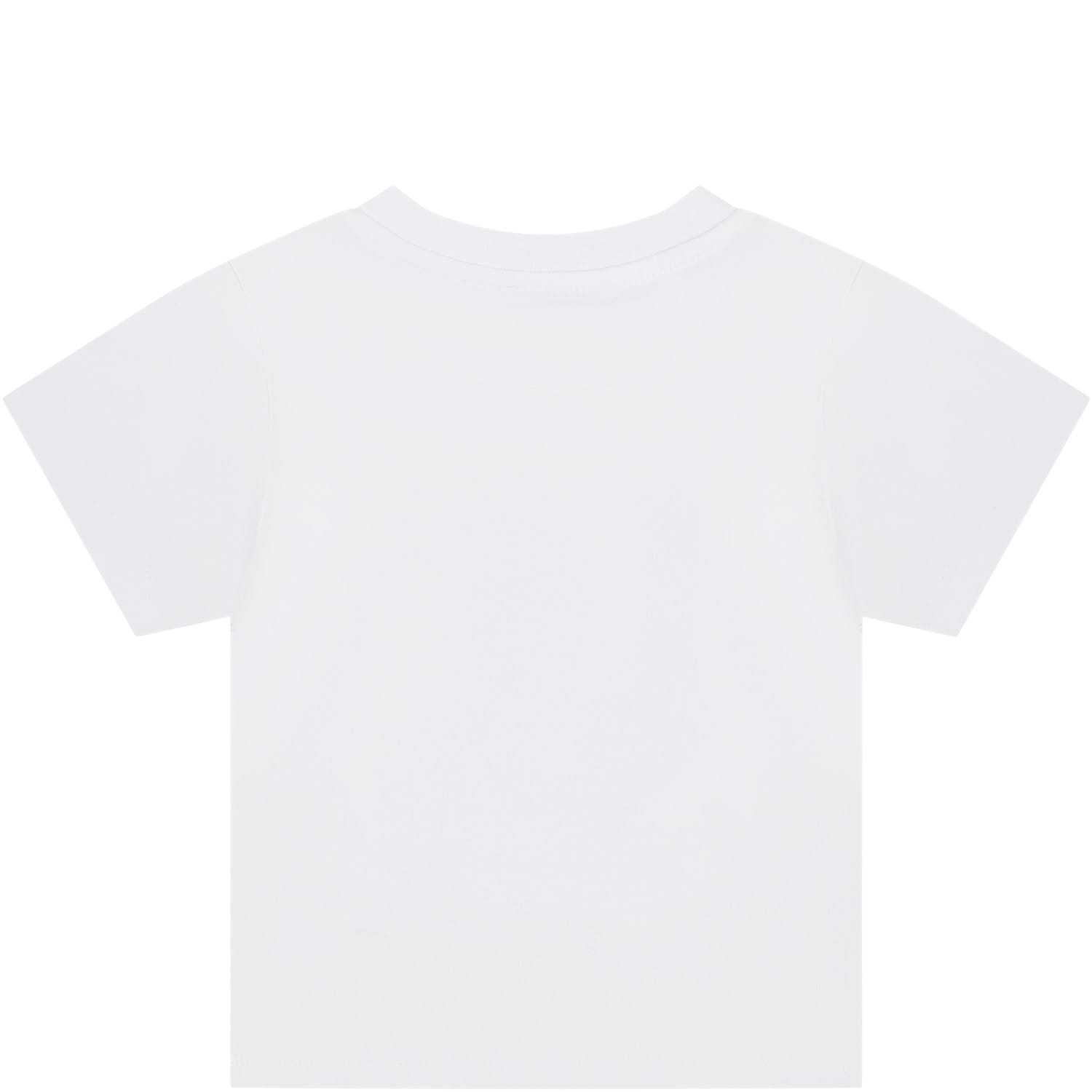 Shop Kenzo White T-shirt For Baby Boy With Elephant And Logo