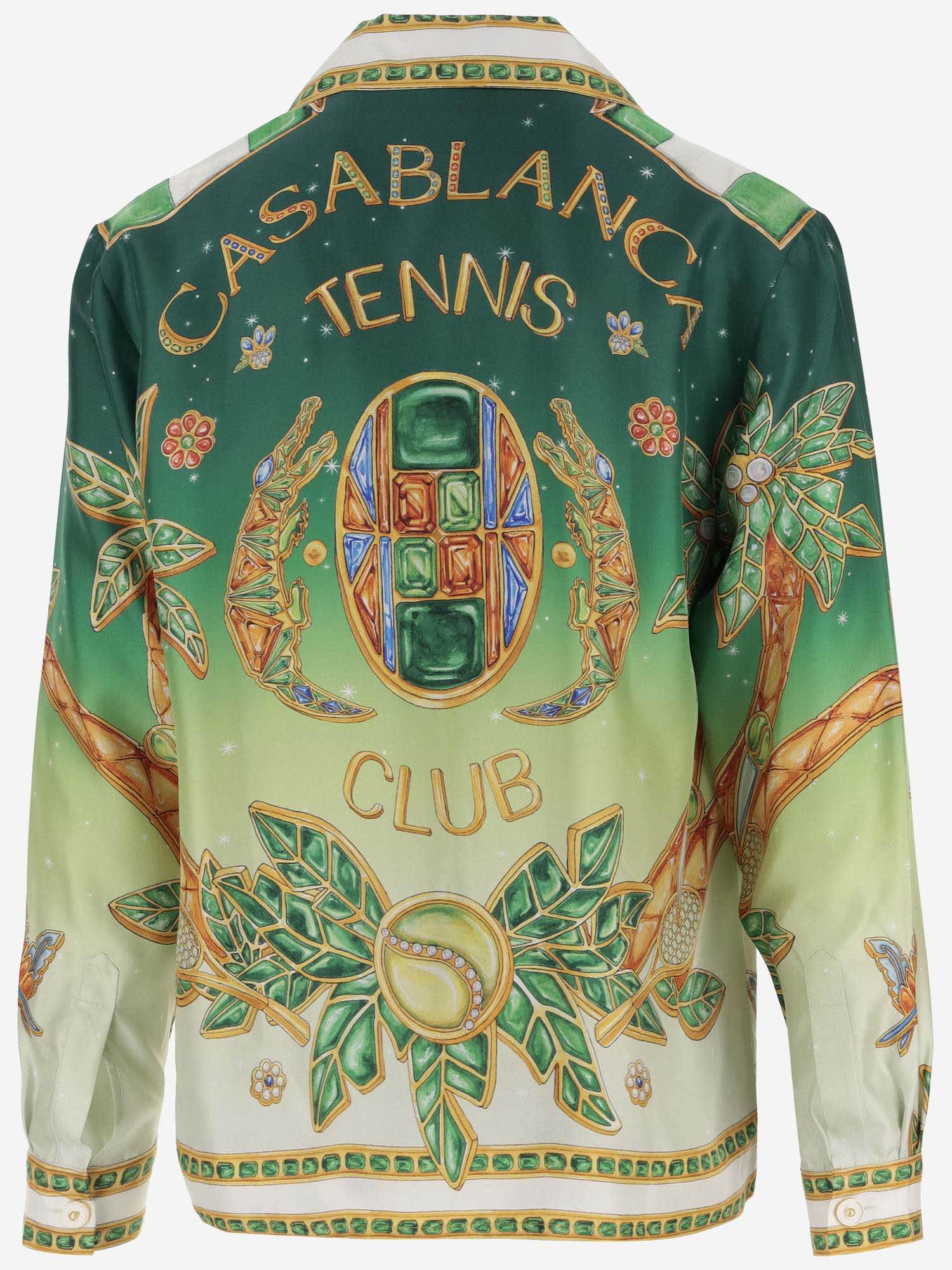Shop Casablanca Bowling Shirt Joyaux Dafrique In Multicolour