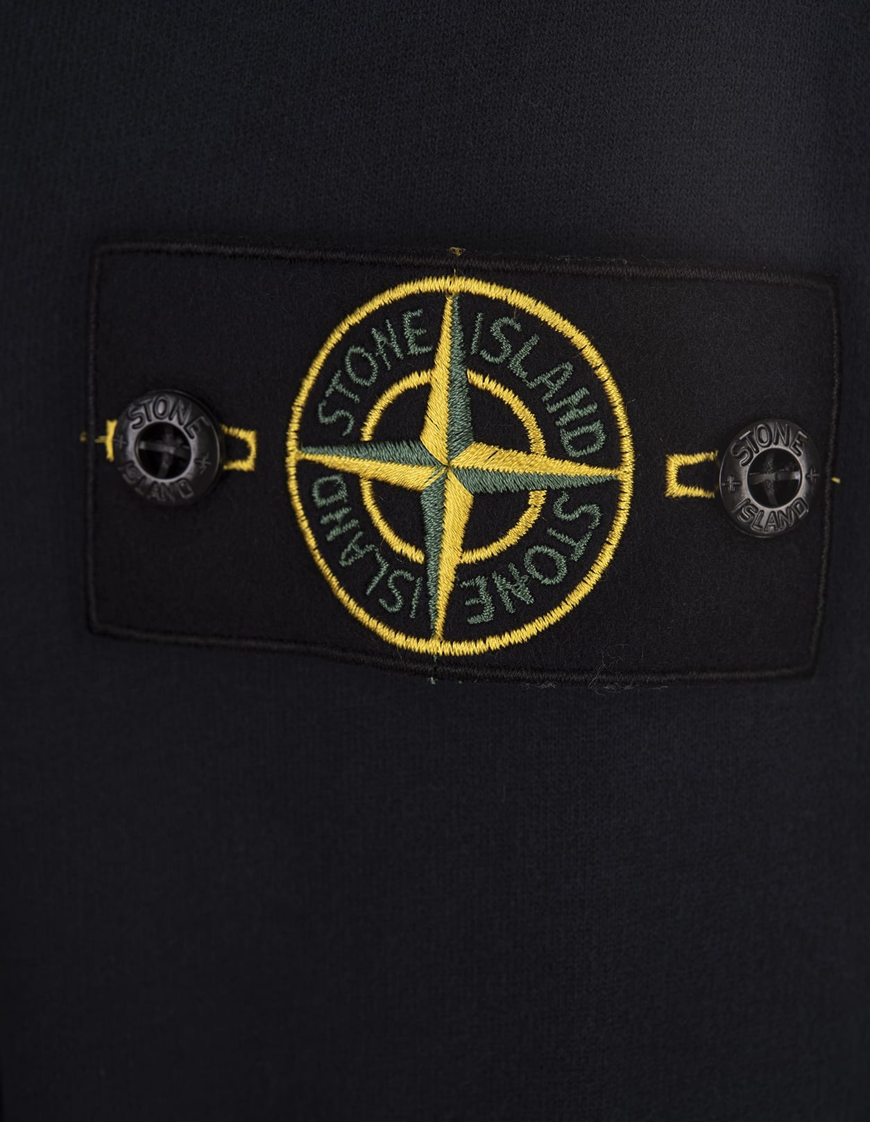 Shop Stone Island Hoodie In Navy Blue Gauzed Cotton