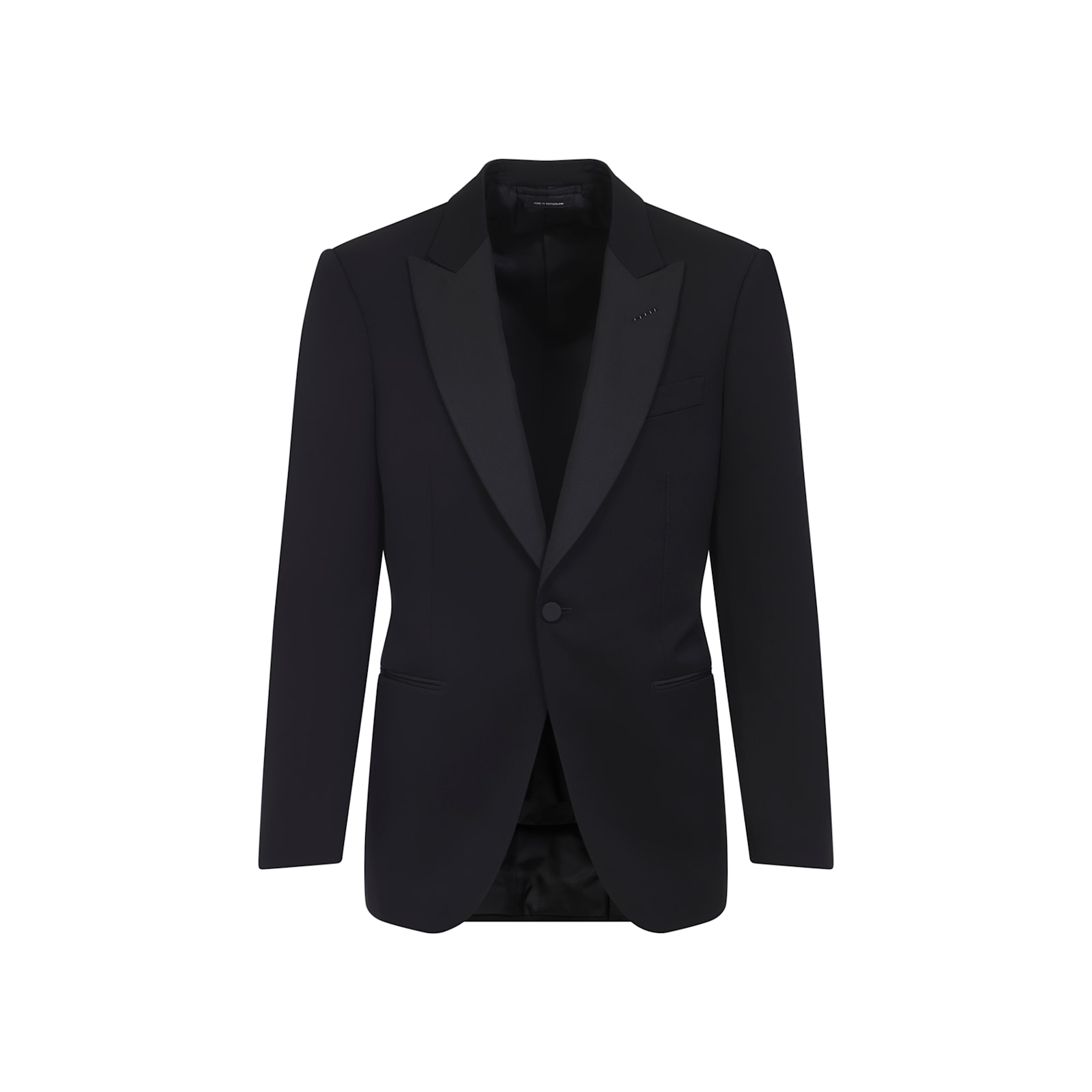 Tom Ford Tuxedo Jacket With Notch Lapel And Pockets In Black