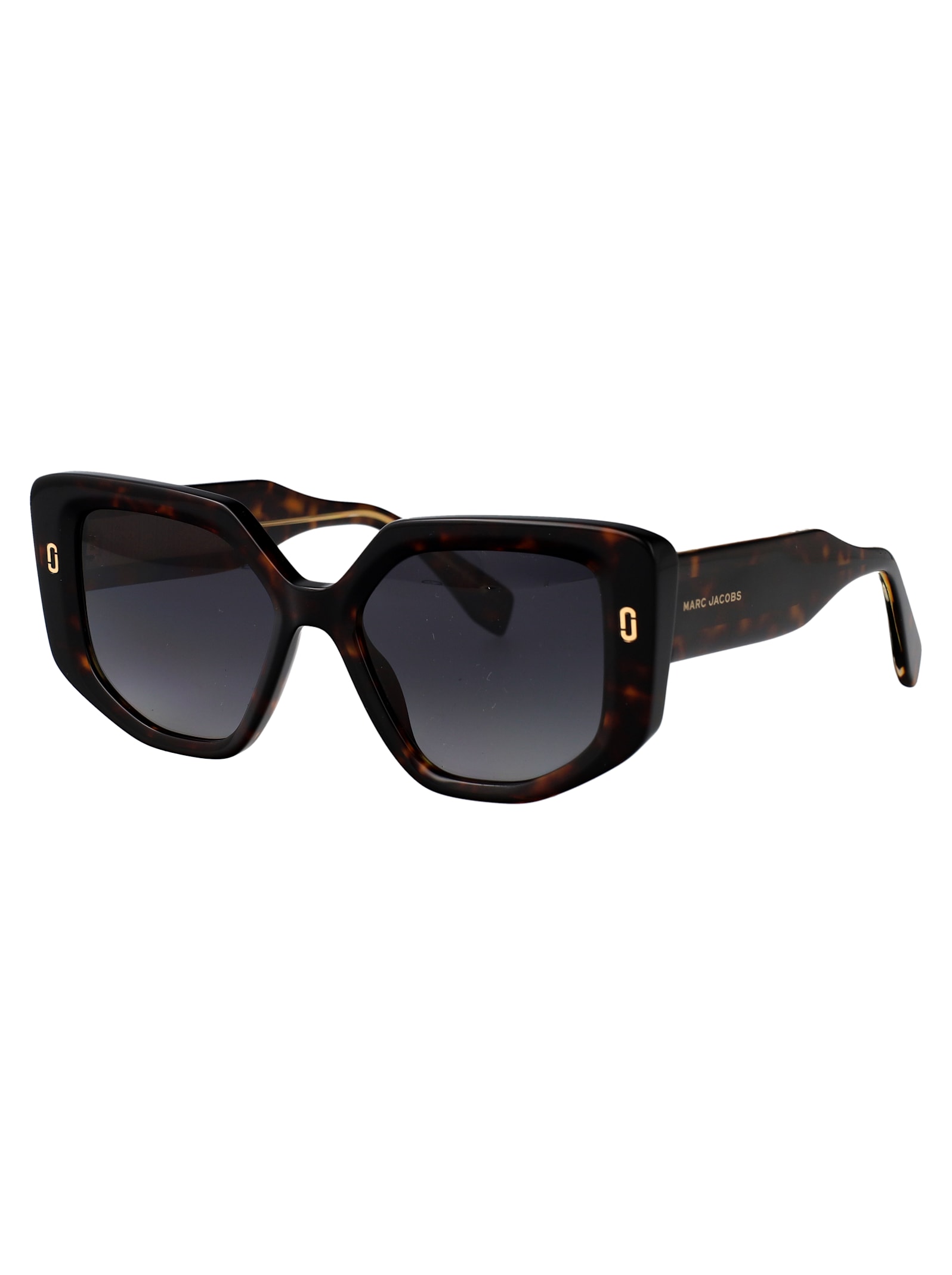 Marc Jacobs Havana Acetate Sunglasses In Brown