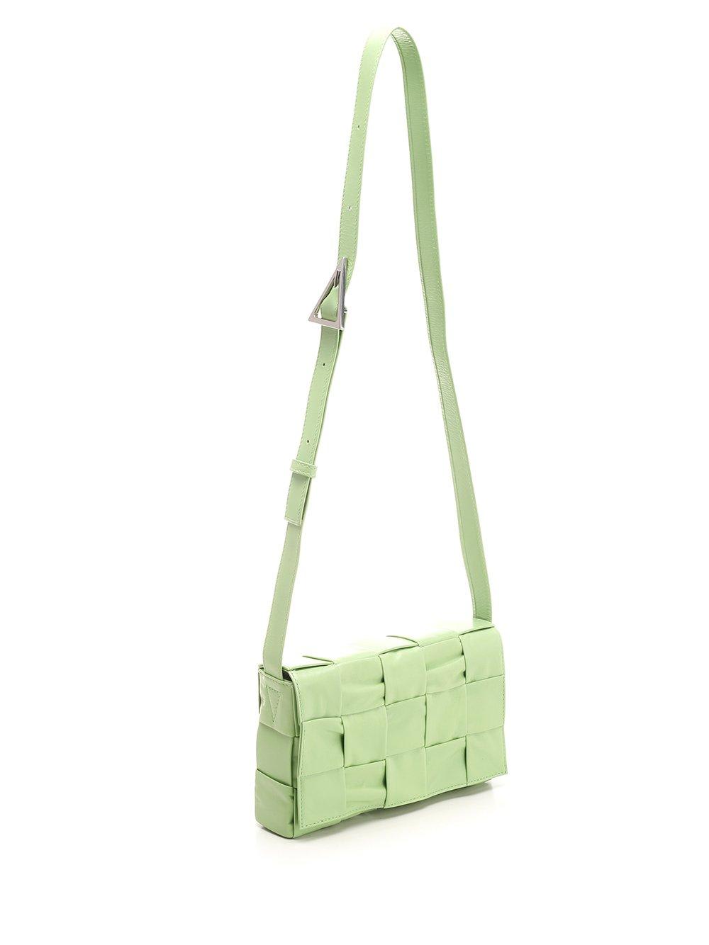 Shop Bottega Veneta Cassette Shoulder Bag In Green