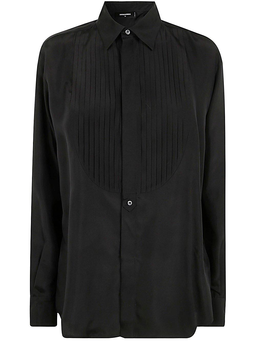 Shop Dsquared2 Dean Night Maxi Shirt In Black