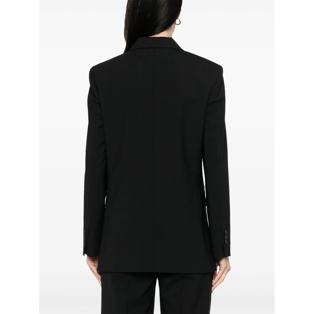 Theory Rolled-sleeve Shawl Collar One-button Jacket In Black