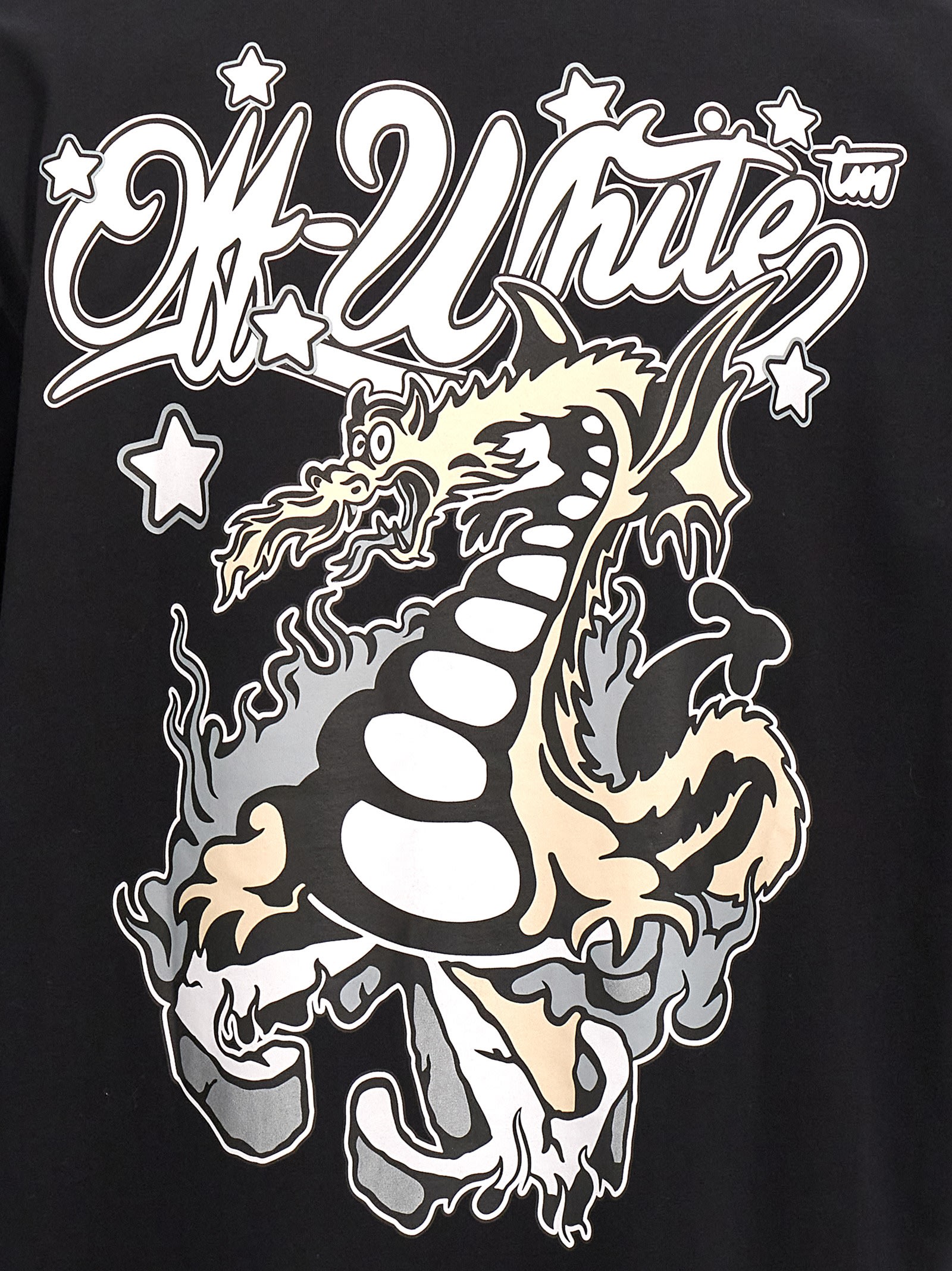 Shop Off-white Dragon Skate T-shirt In Black