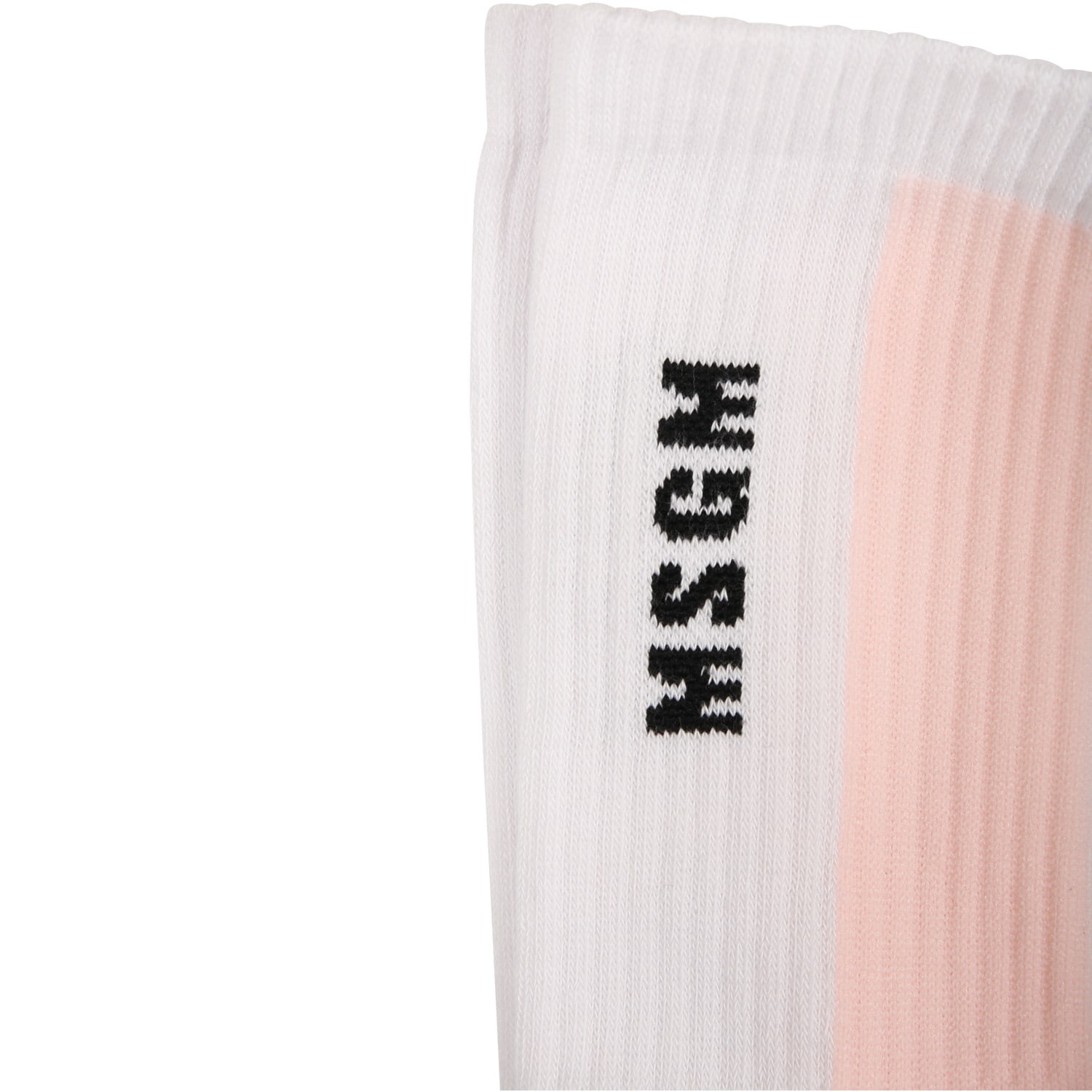 Shop Msgm Pink Socks For Girl With Logo