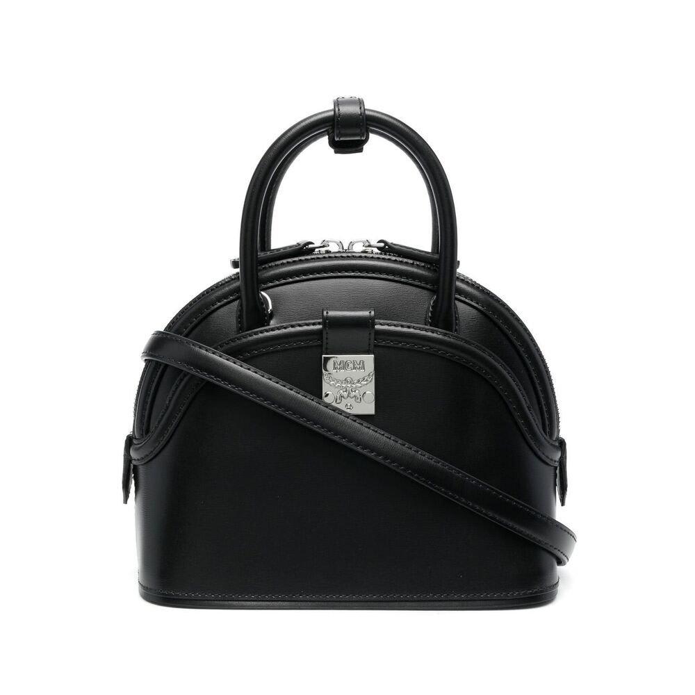 MCM Anna Logo Plaque Tote Bag