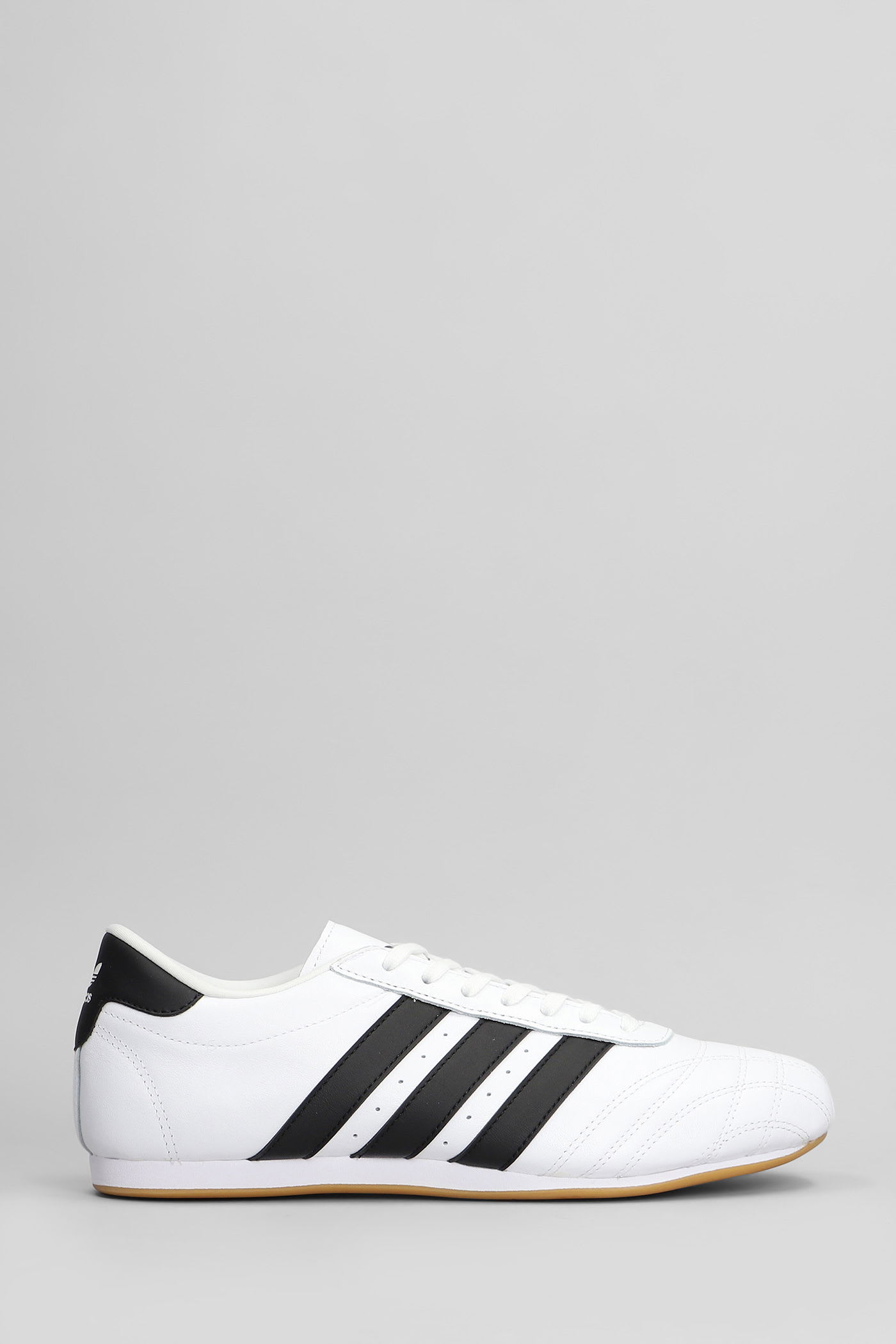 Taekwondo Lace Sneakers In White Leather