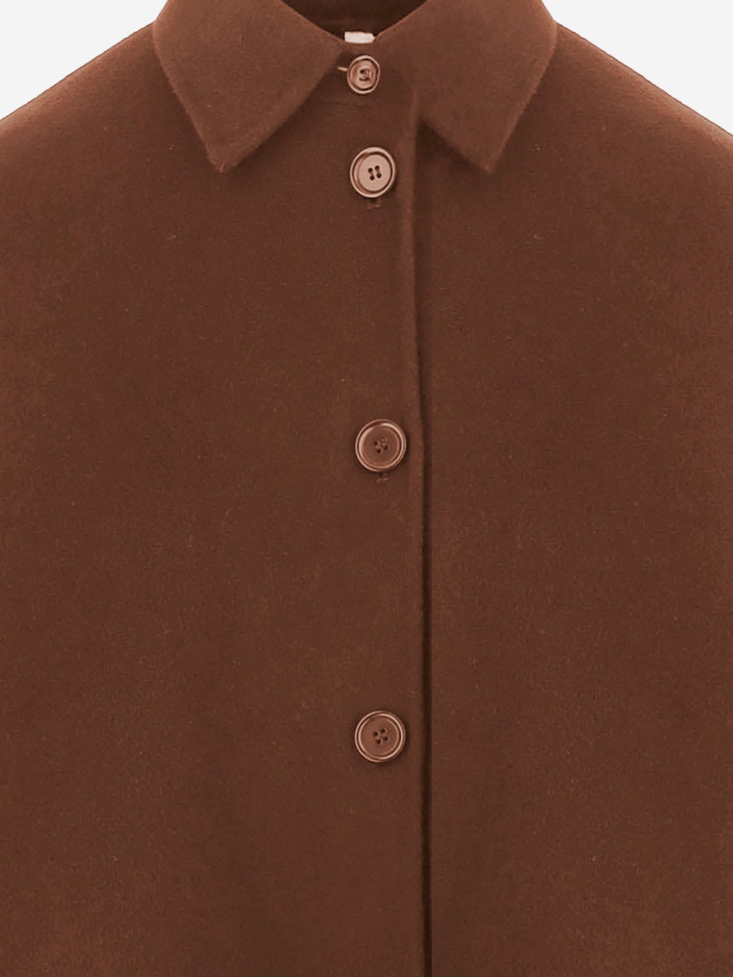Aspesi Wool Jacket In Brown