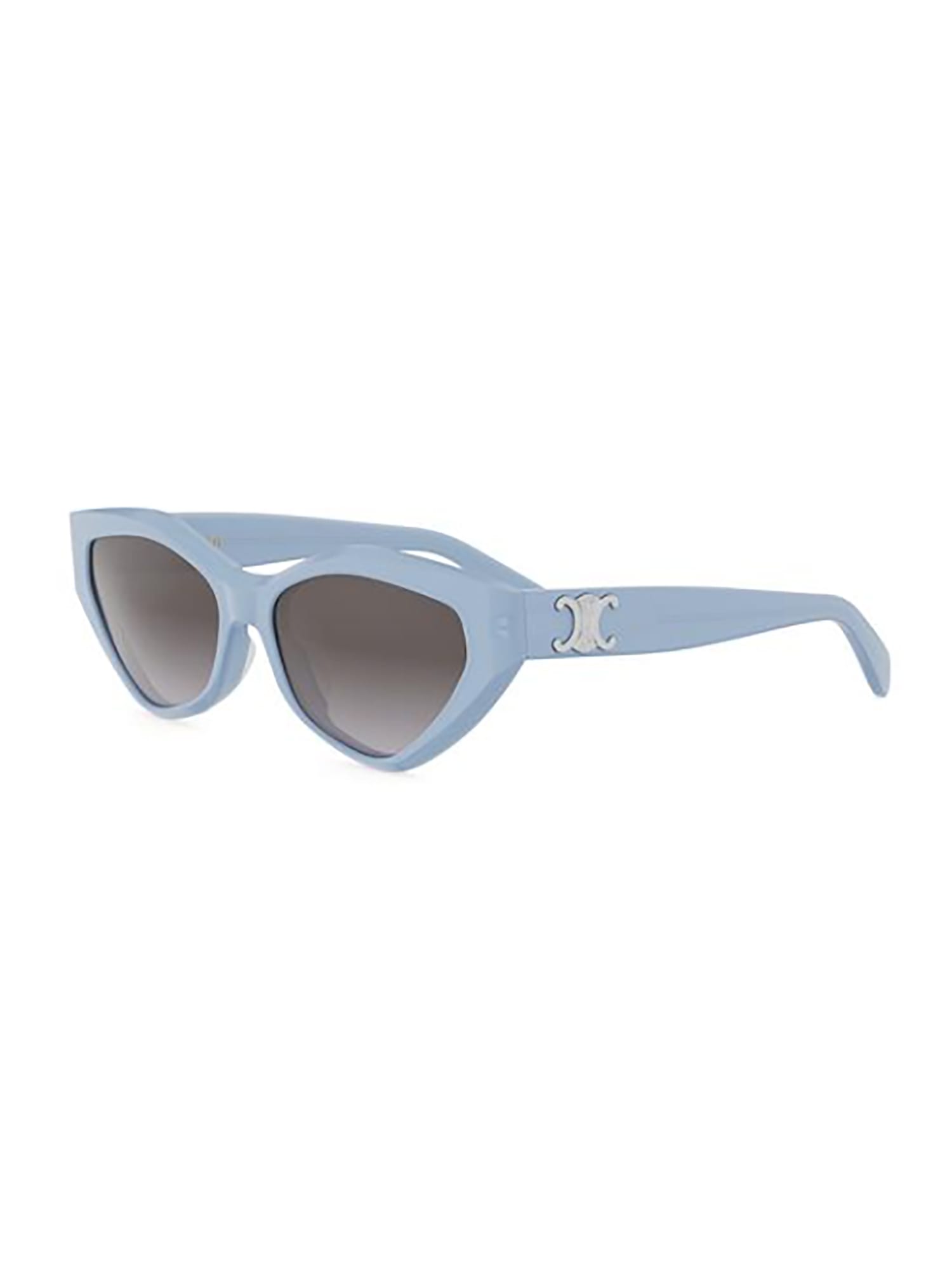 Celine Cl40323u Triomphe 84b Celeste Tenue Sunglasses In Blue