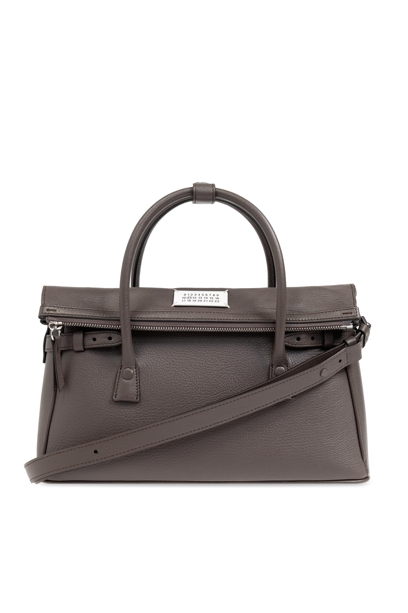 Shop Maison Margiela Shoulder Bag 5ac In Elephant