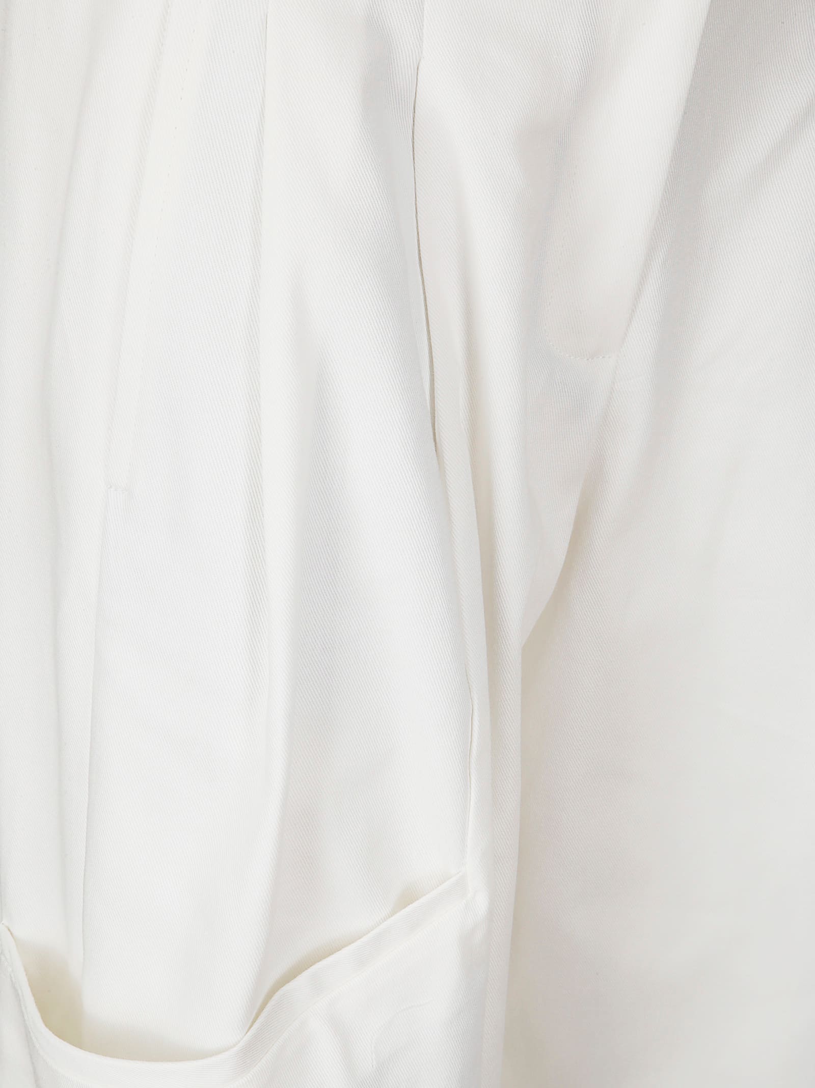 Jejia Wide-leg White Trousers