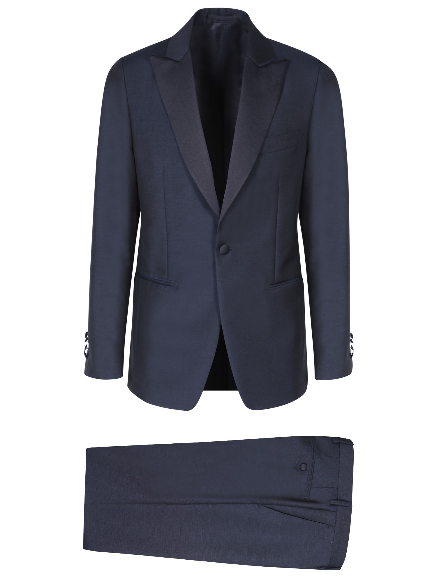 Shop Lardini Single-breasted Blue Smoking