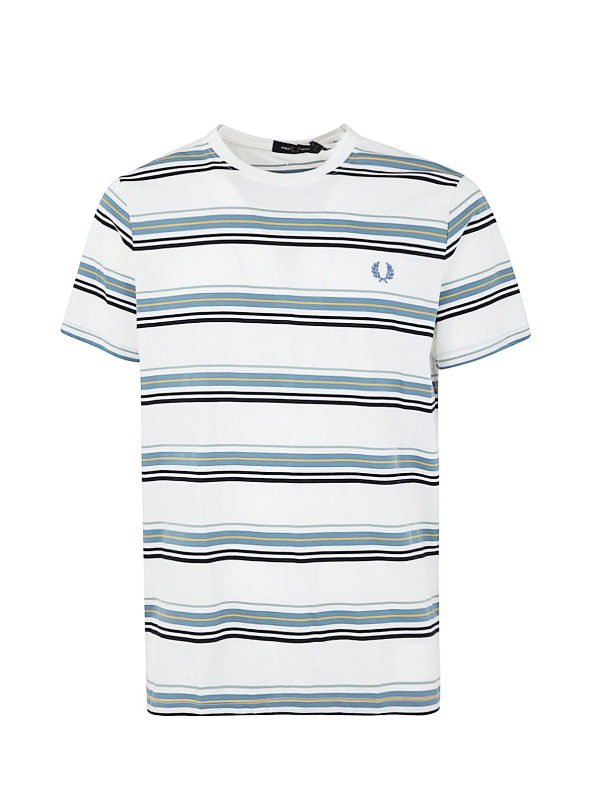 Fred Perry Stripe T-shirt In Blue