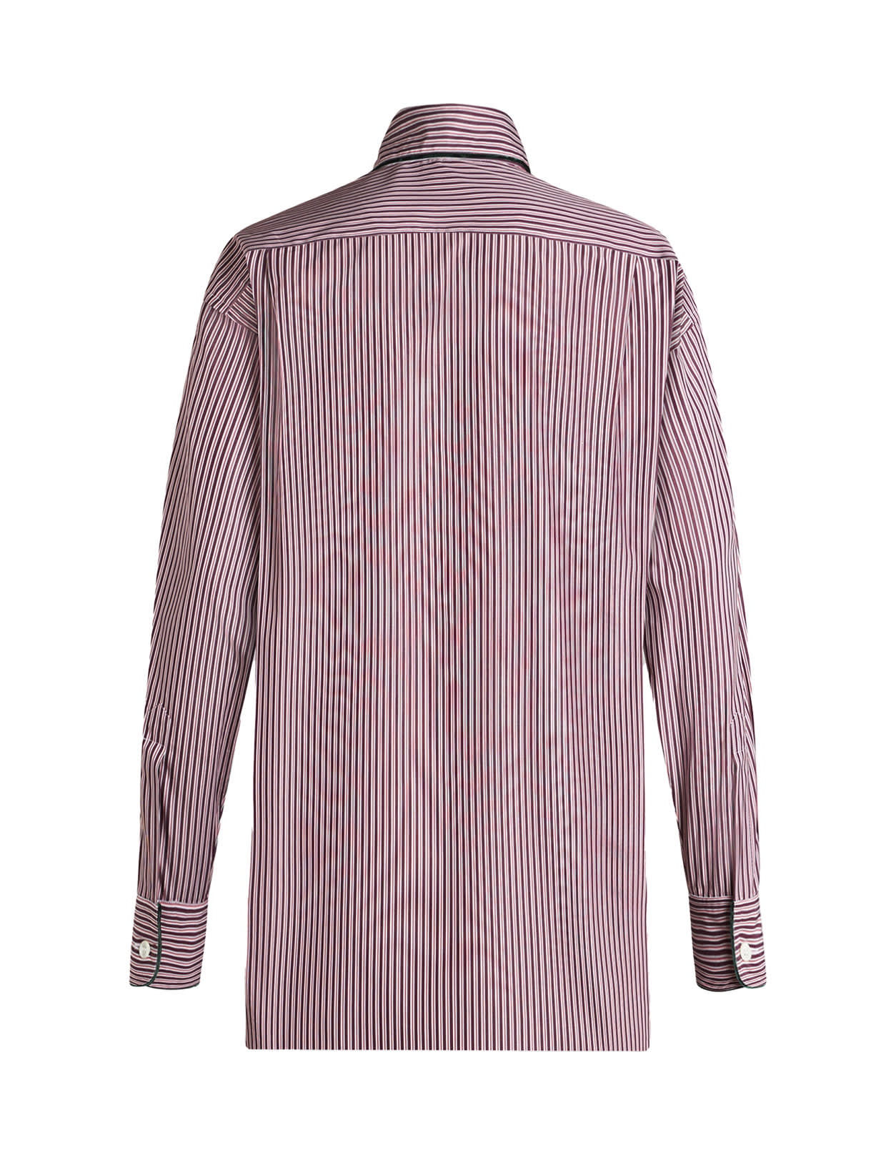 Shop Etro Pink Striped Poplin Shirt