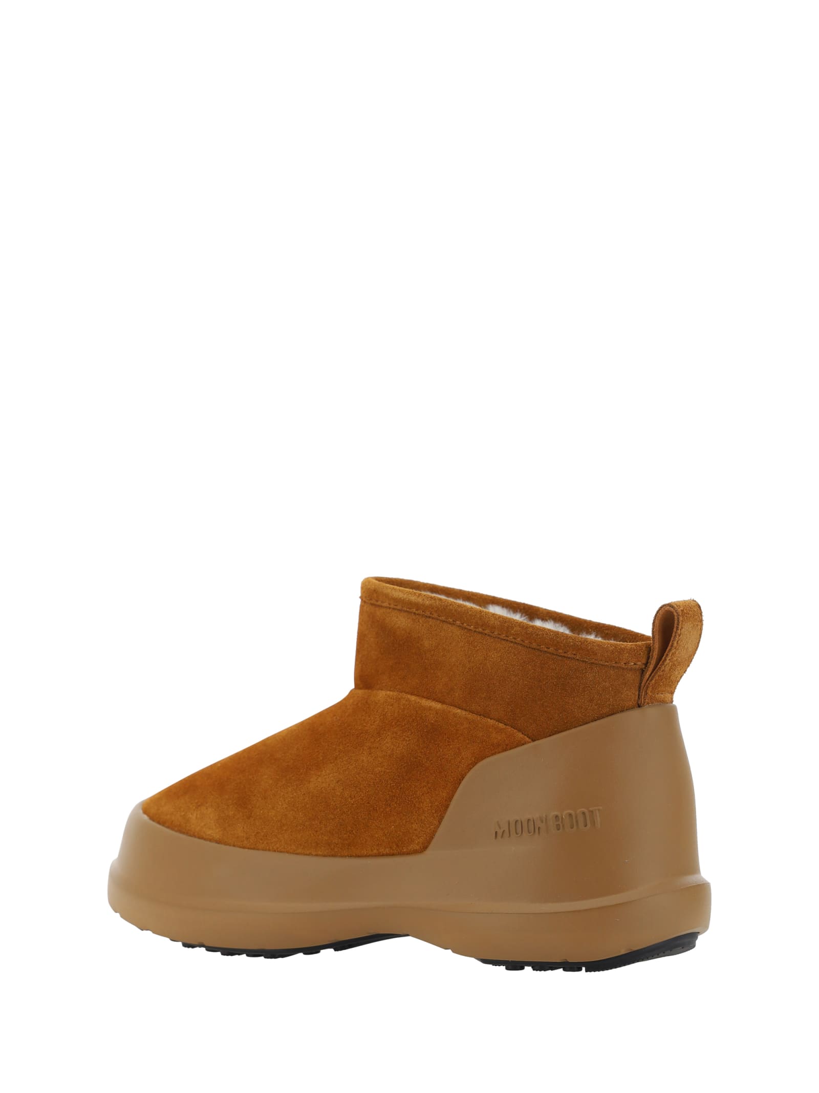 Shop Moon Boot Luna Low Boots In Cognac