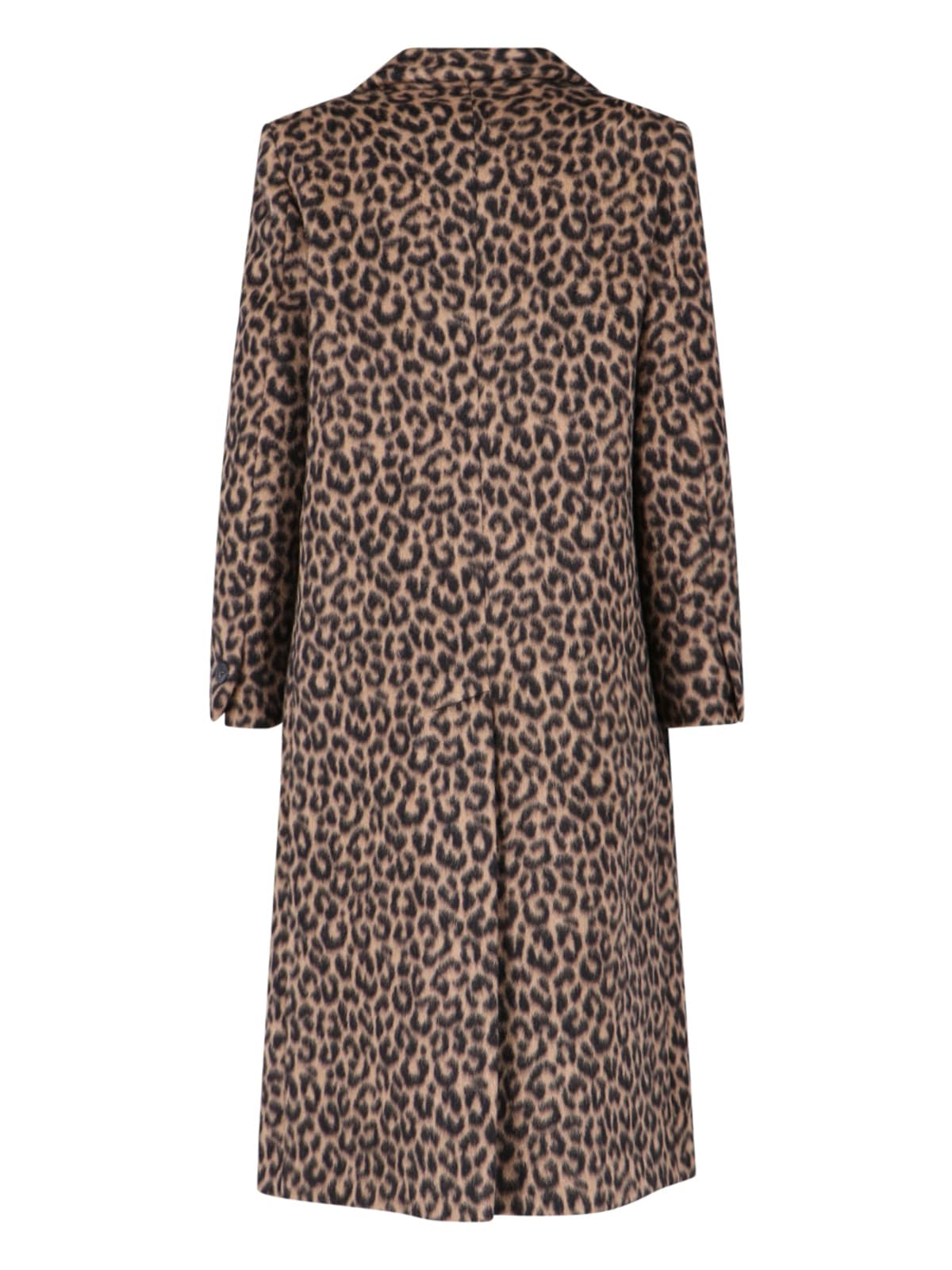 Tagliatore Jole Double-breasted Midi Coat In Brown