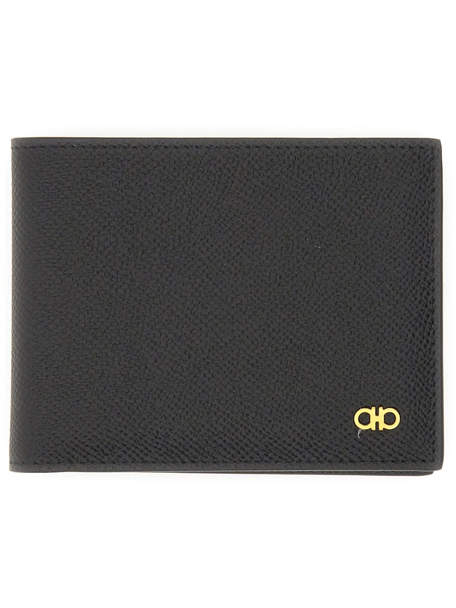 Ferragamo Textured Leather Bi-fold Wallet