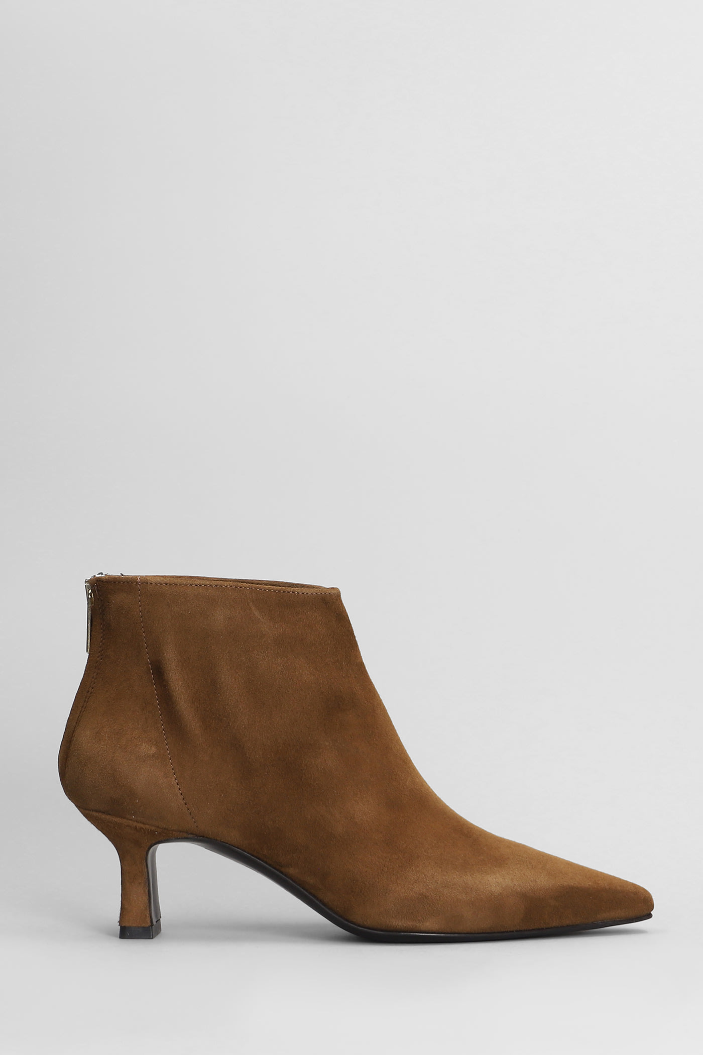 Texan Ankle Boots In Brown Suede