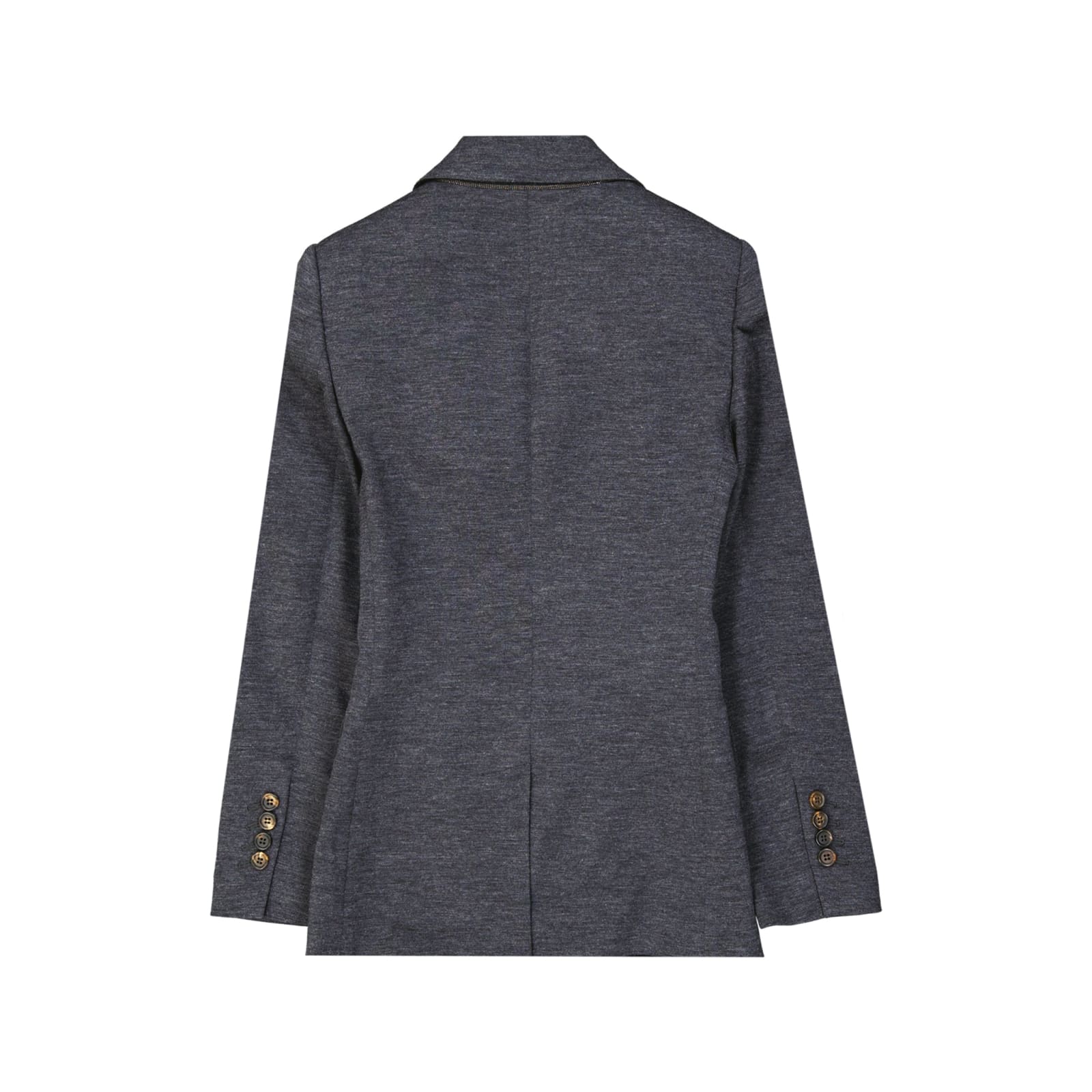 Shop Brunello Cucinelli Wool Blazer In Gray
