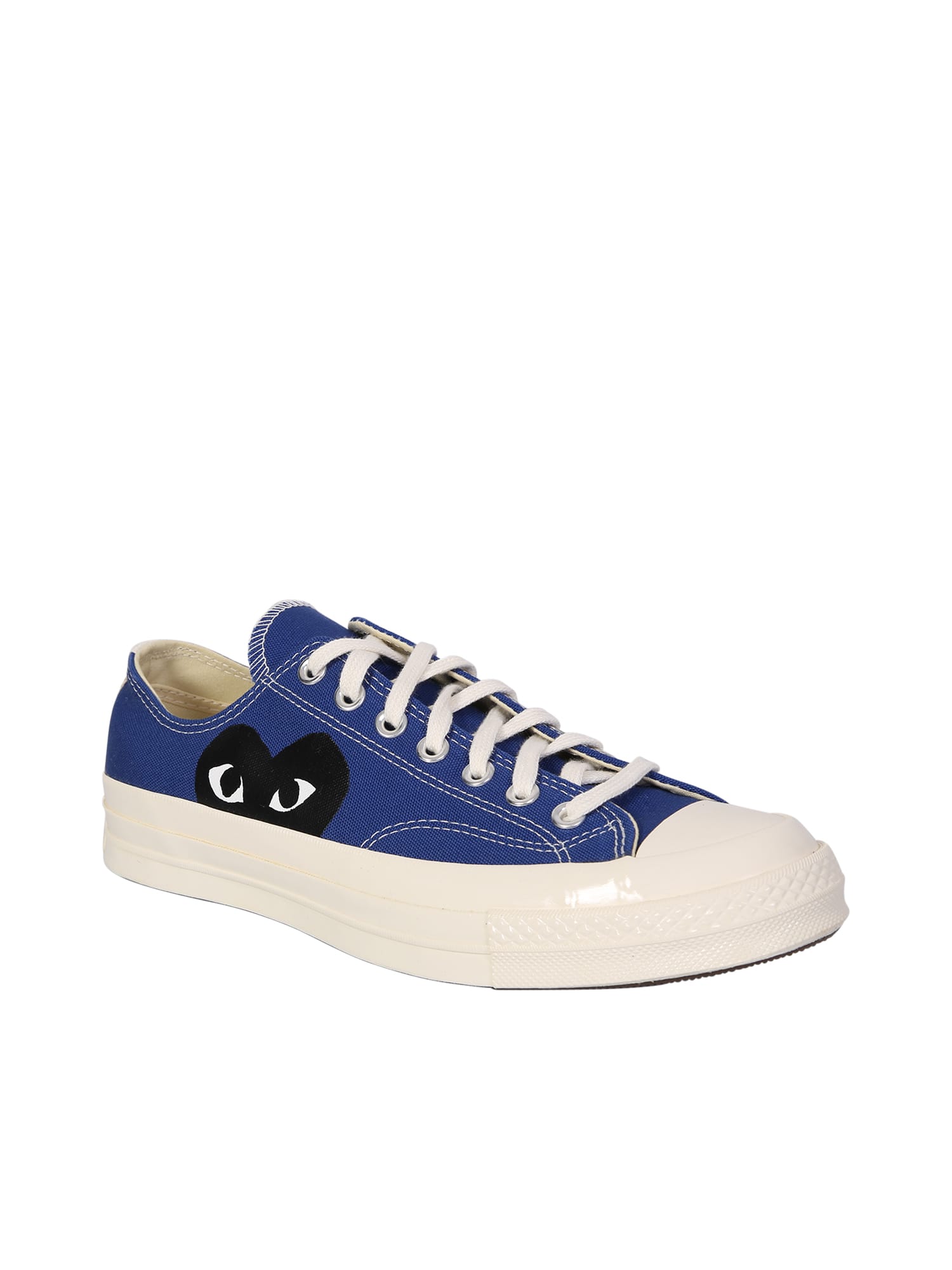 Shop Comme Des Garçons Play Blue Converse Chuck Taylor Sneakers