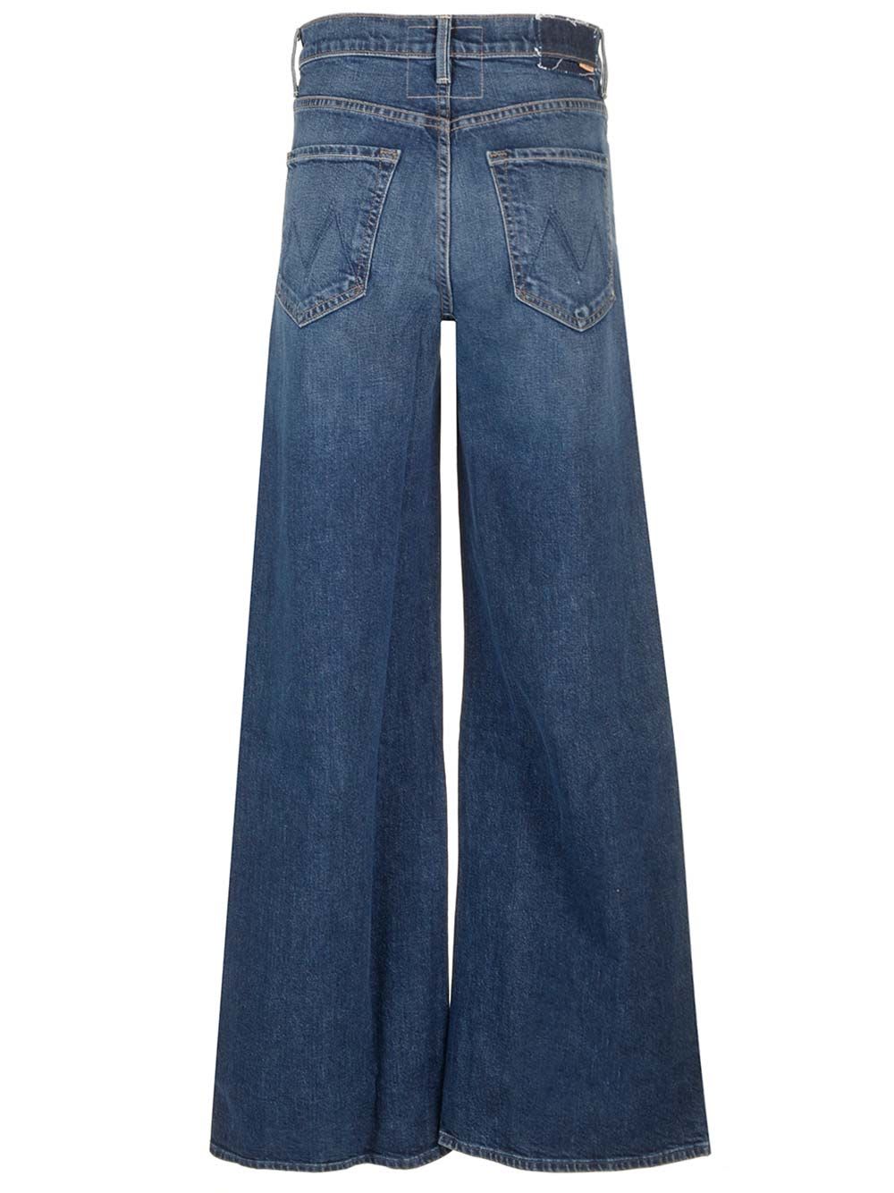 Mother Petites The Lil Tomcat Roller Sneak High Rise Jeans In Sixth Sense In Blue