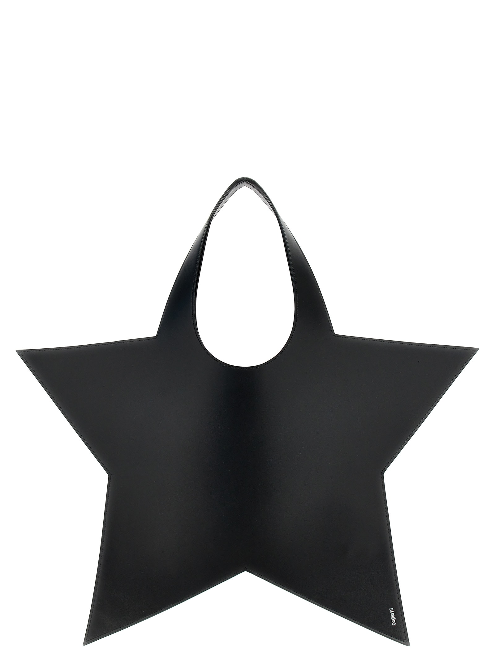 Shop Coperni Star Tote Shoulder Bag In Black