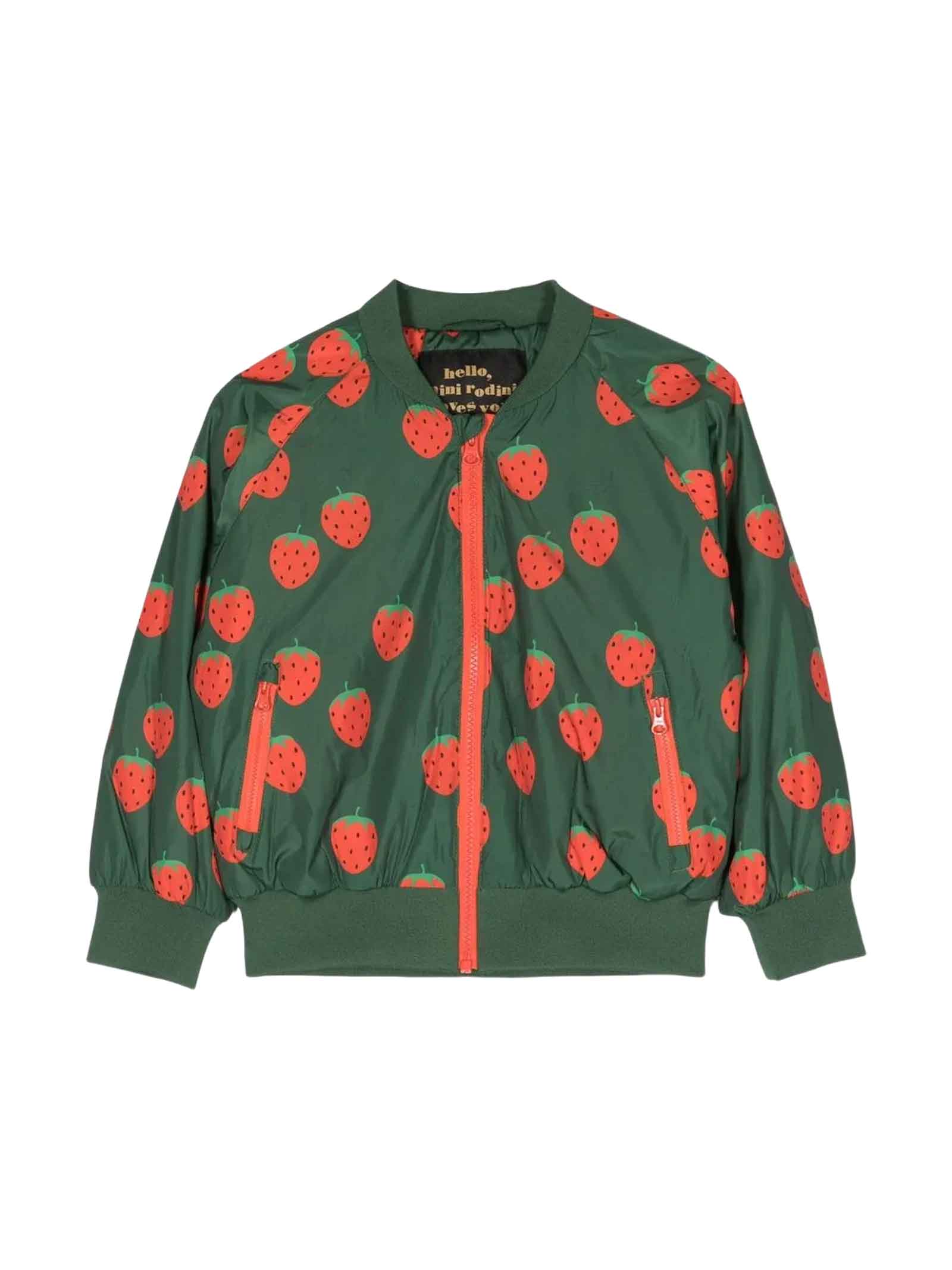 MINI RODINI GREEN JACKET GIRL