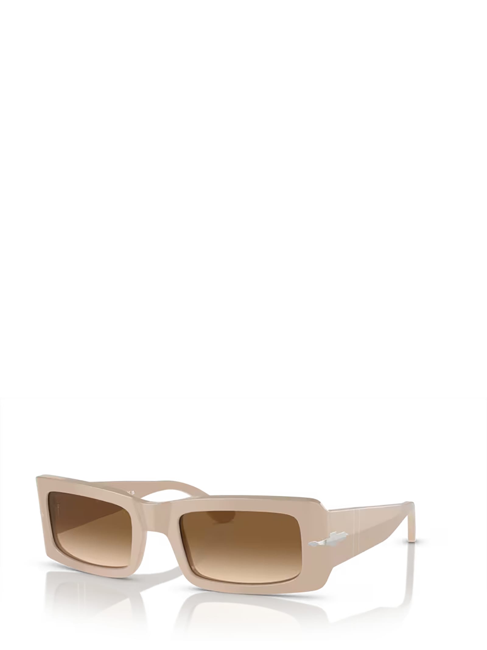 Shop Persol Po3332s Solid Beige Sunglasses