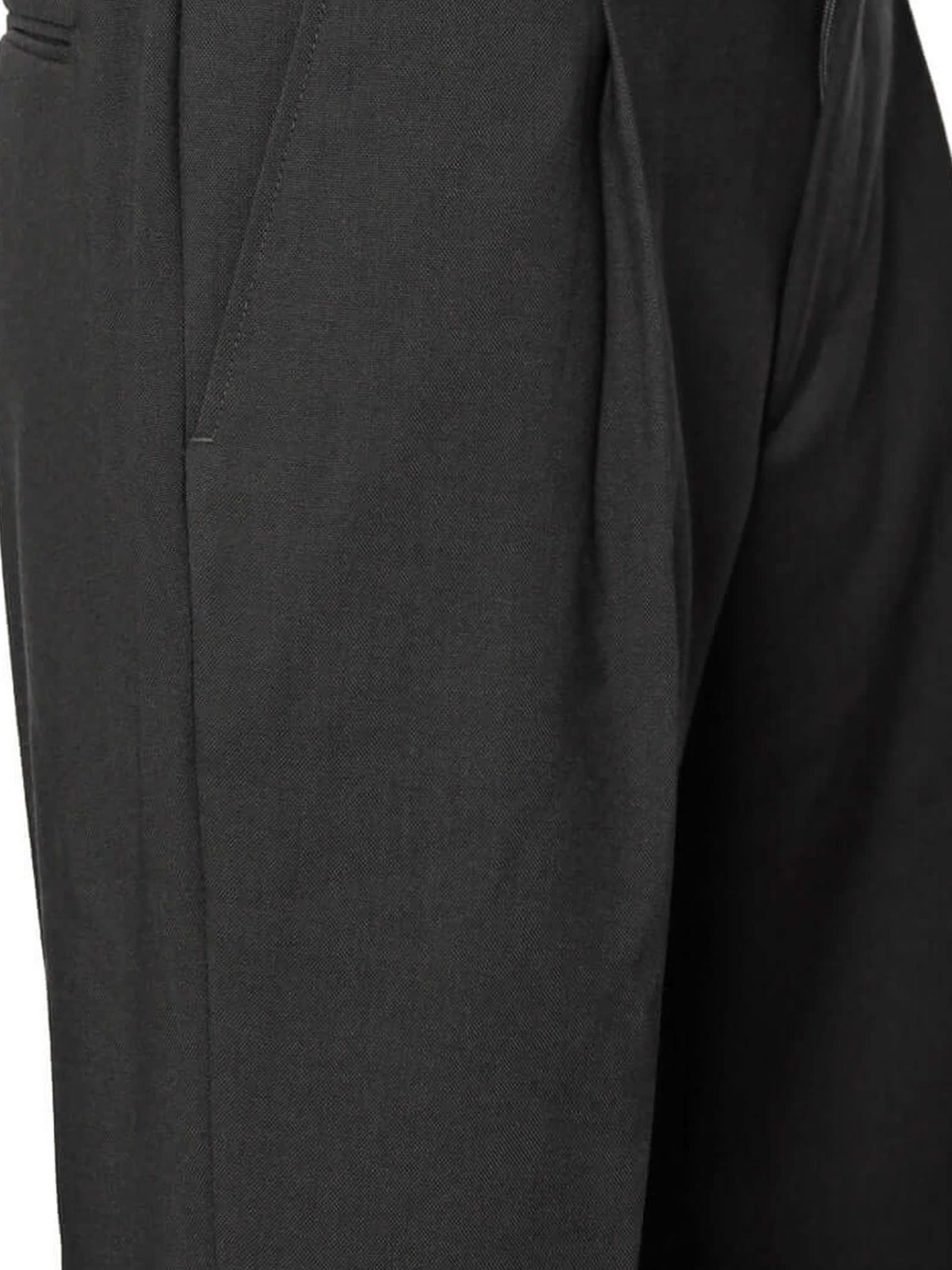 Be Able Black Virgin Wool Trousers In Black