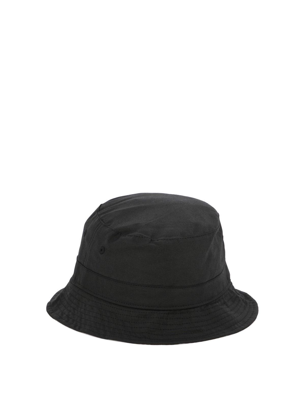 Shop Barbour Logo Embroidered Bucket Hat In Black