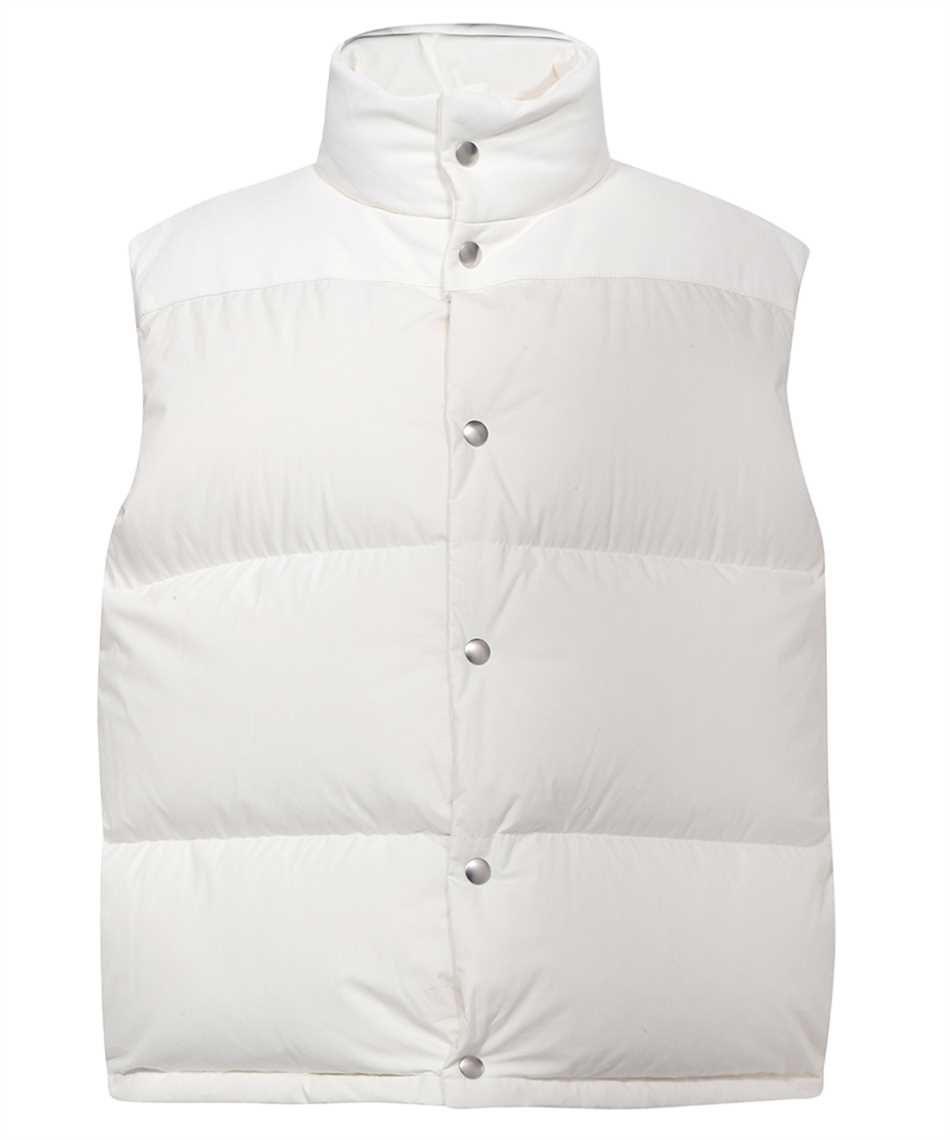 Shop Bottega Veneta Padded Bodywarmer In White