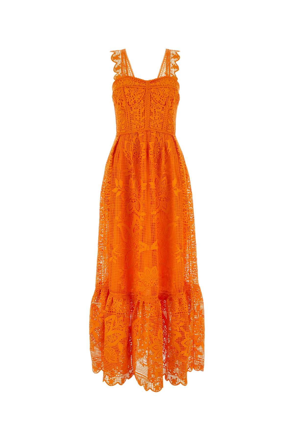 Orange Lace Dress