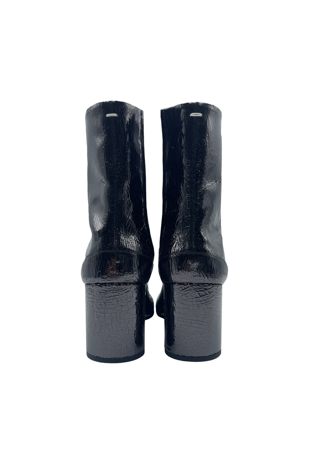 Shop Maison Margiela Broken Mirror Tabi Boots In Black